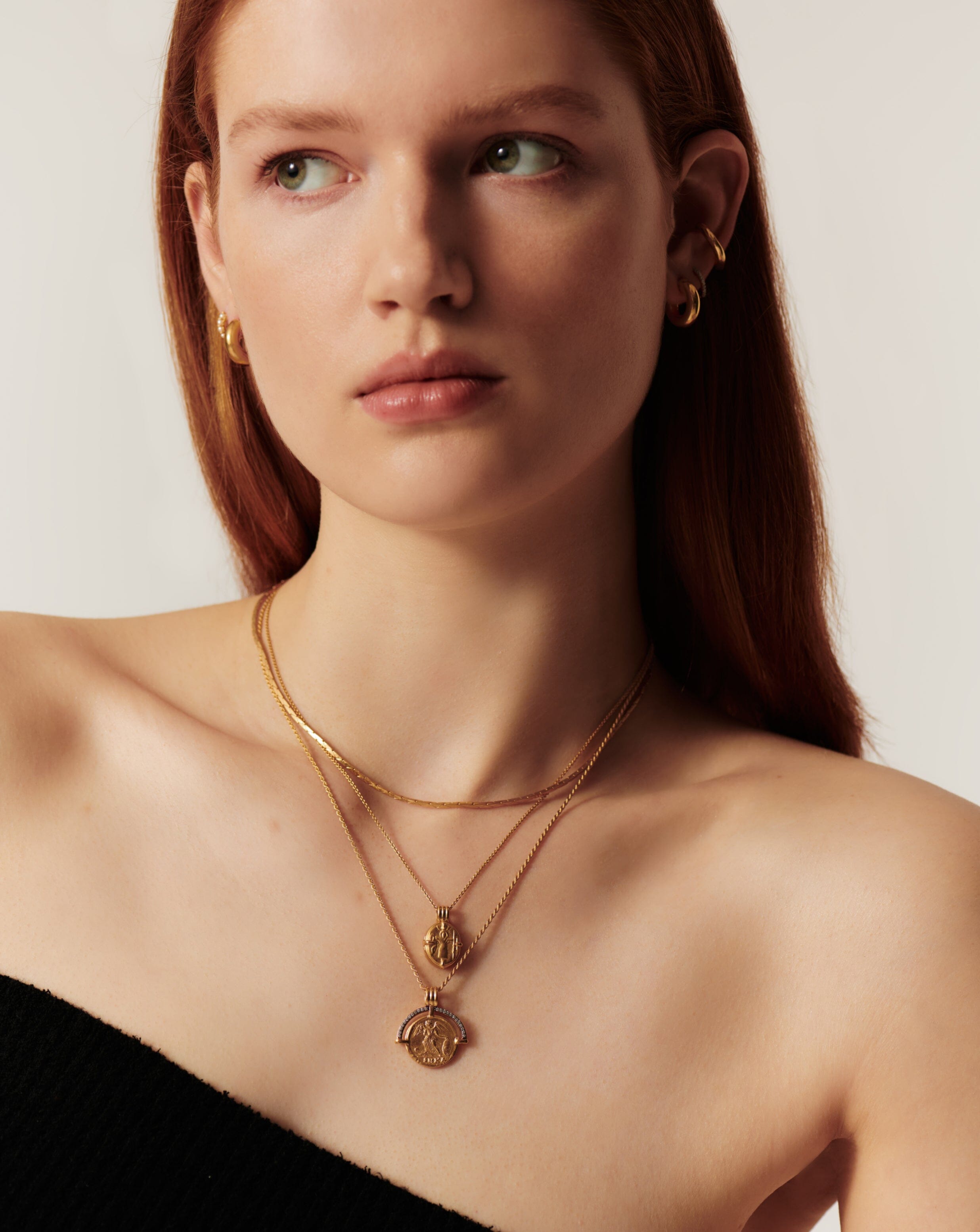 Lucy Williams Engravable Roman Coin Locket Necklace | 18ct Gold Plated Vermeil Necklaces Missoma 