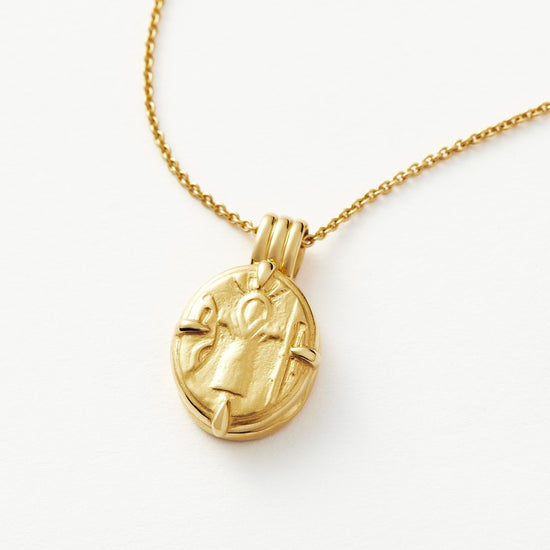 Lucy Williams Engravable Roman Coin Locket Necklace | 18ct Gold Plated Vermeil Necklaces Missoma 