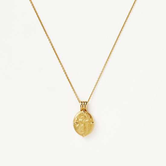 Lucy Williams Engravable Roman Coin Locket Necklace | 18ct Gold Plated Vermeil Necklaces Missoma 