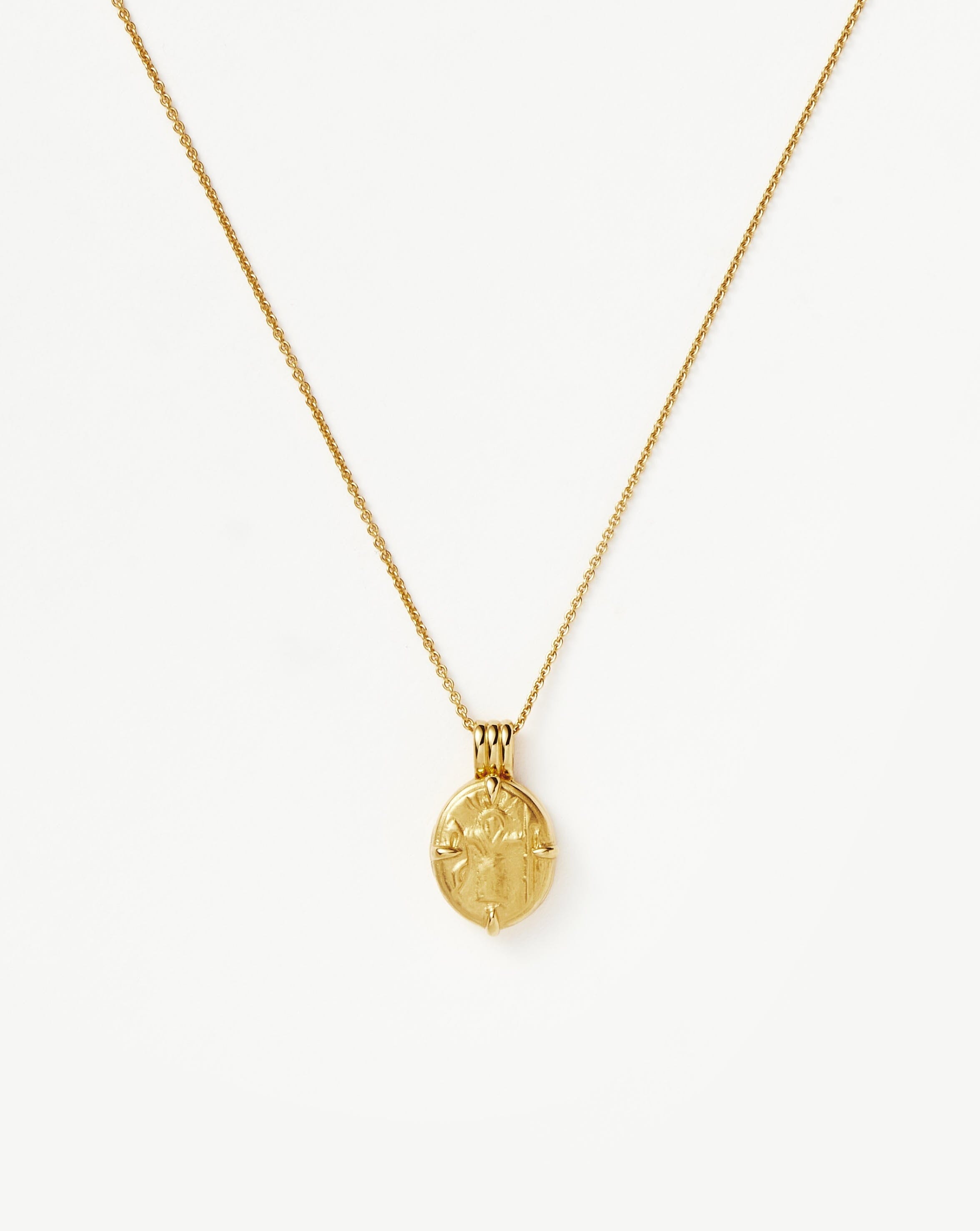 Lucy Williams Engravable Roman Coin Locket Necklace | 18ct Gold Plated Vermeil Necklaces Missoma 