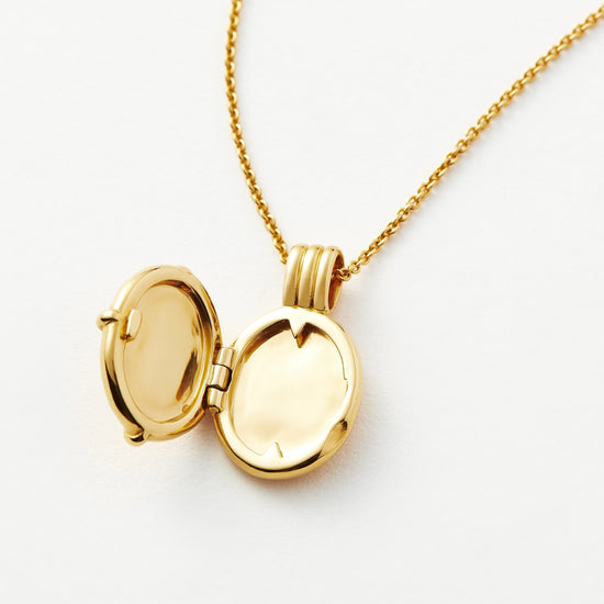Lucy Williams Engravable Roman Coin Locket Necklace | 18ct Gold Plated Vermeil Necklaces Missoma 