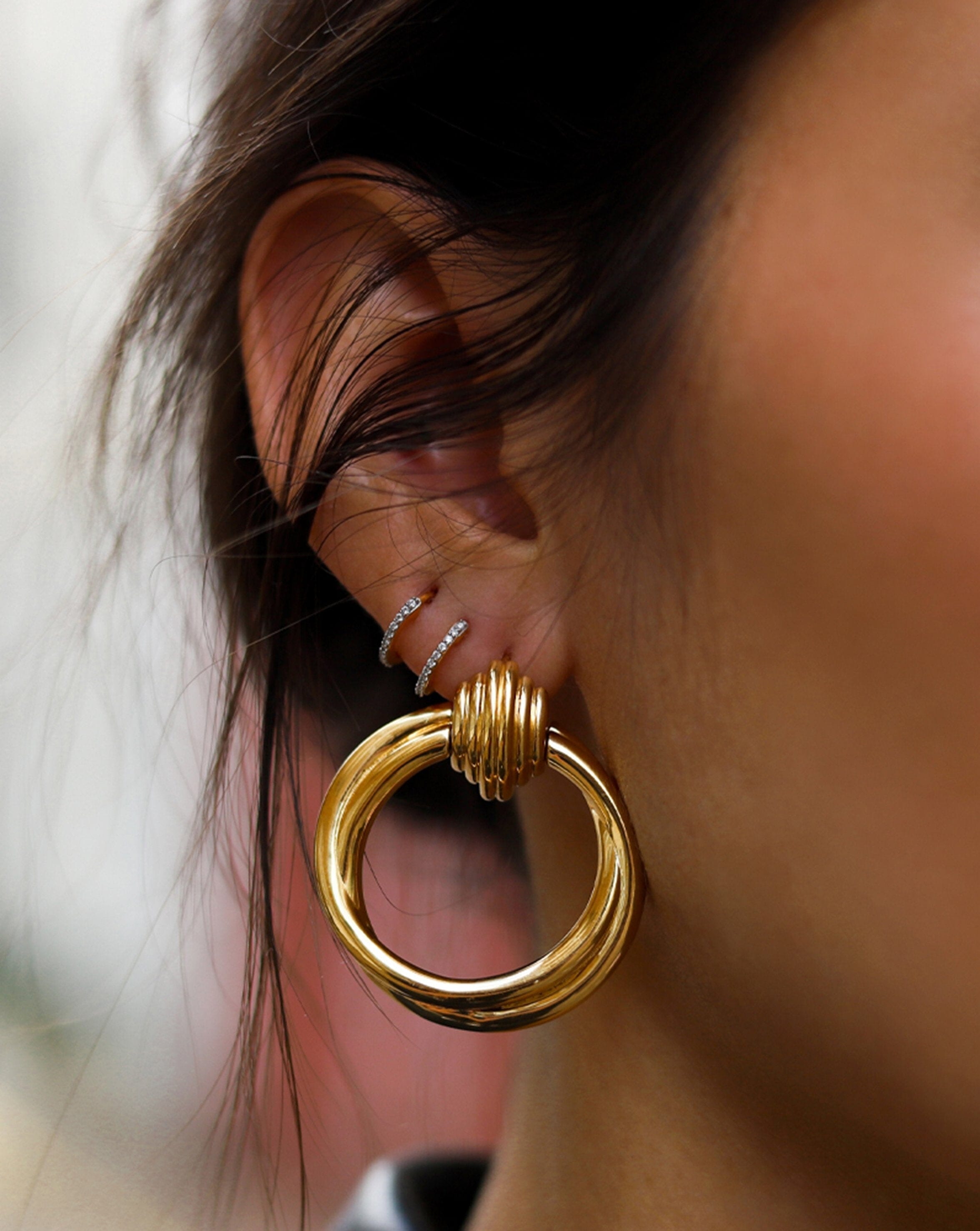 Lucy Williams Front Facing Hoop Earrings Earrings Missoma 