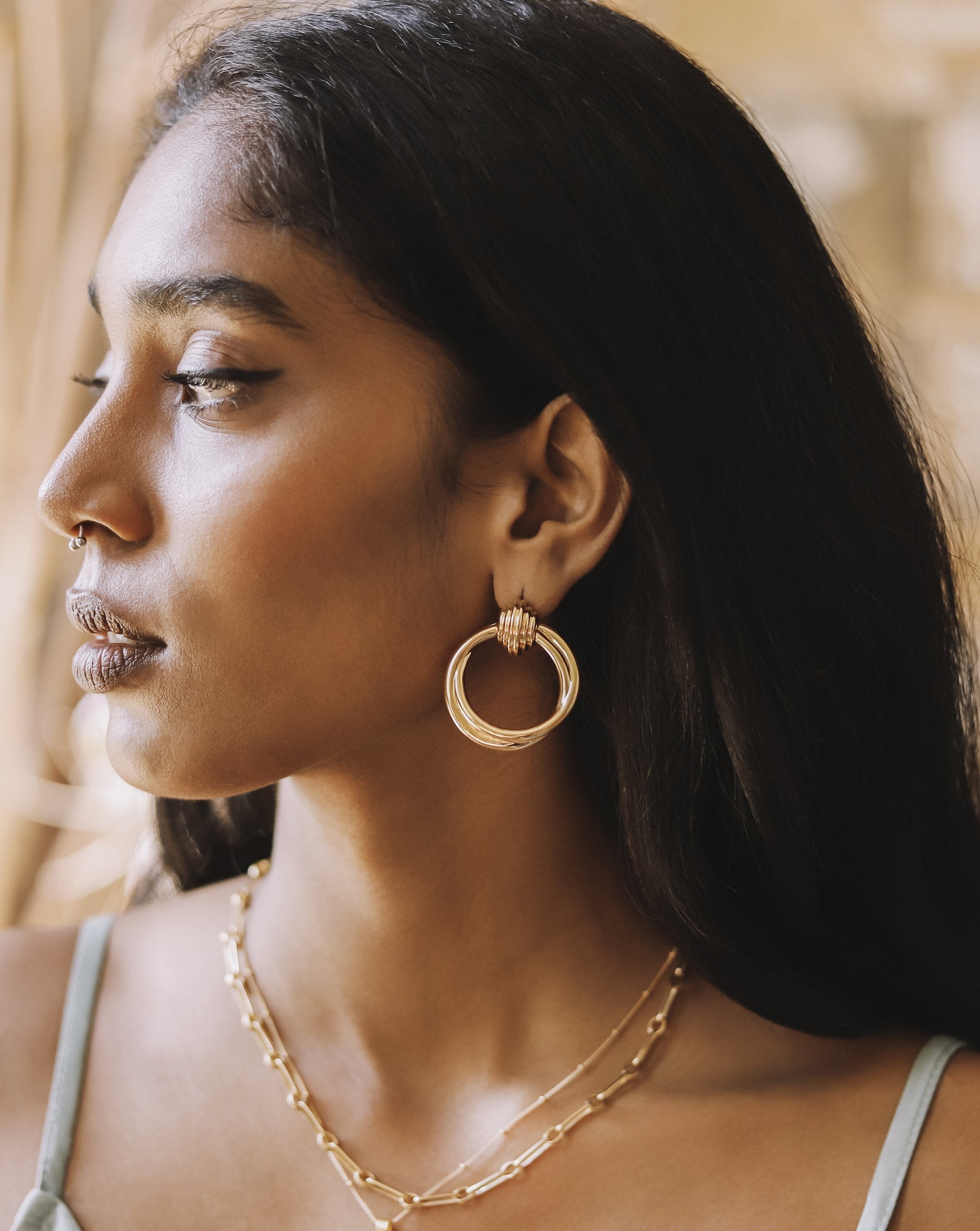 Lucy Williams Front Facing Hoop Earrings Earrings Missoma 