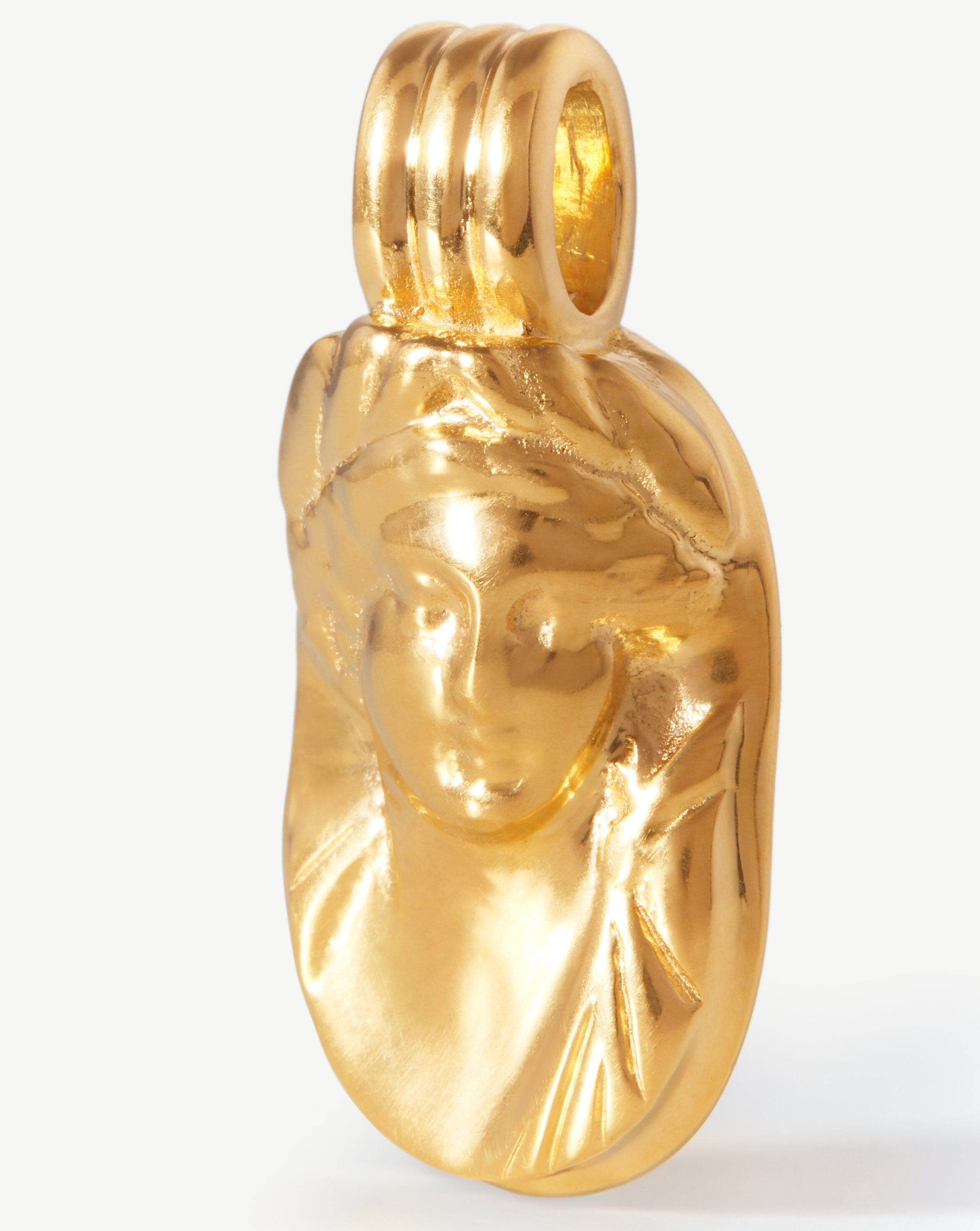 Lucy Williams Large Engravable Cameo Pendant | 18ct Gold Plated Charms & Pendants Missoma 