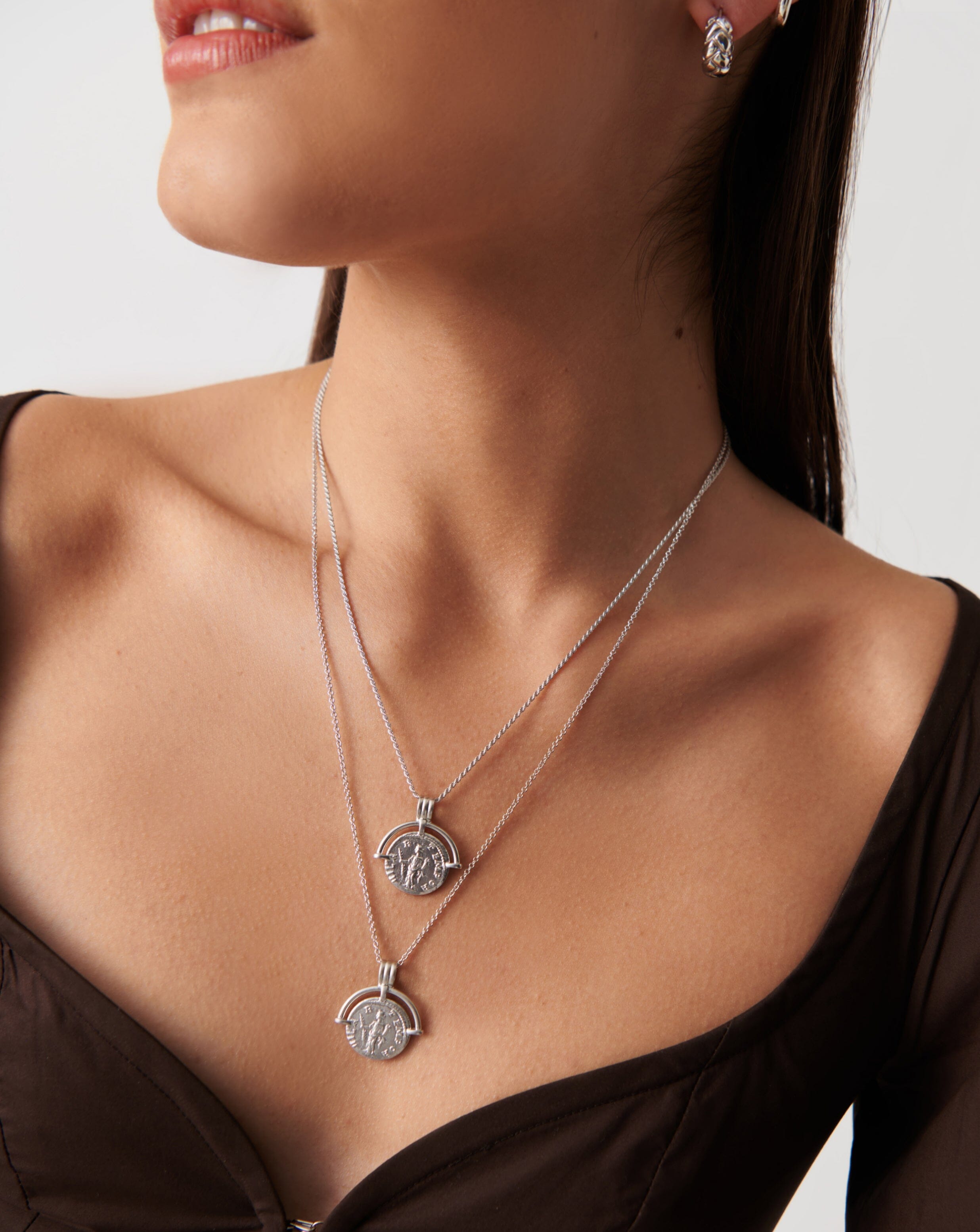 Lucy williams roman clearance arc coin necklace
