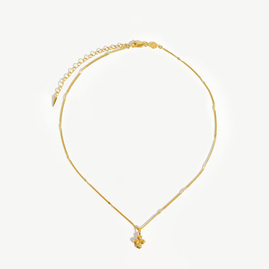 Lucy Williams Mini Ridge Cross Necklace Necklaces Missoma 