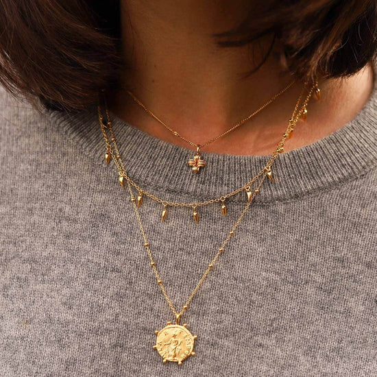 Lucy Williams Mini Ridge Cross Necklace Necklaces Missoma 