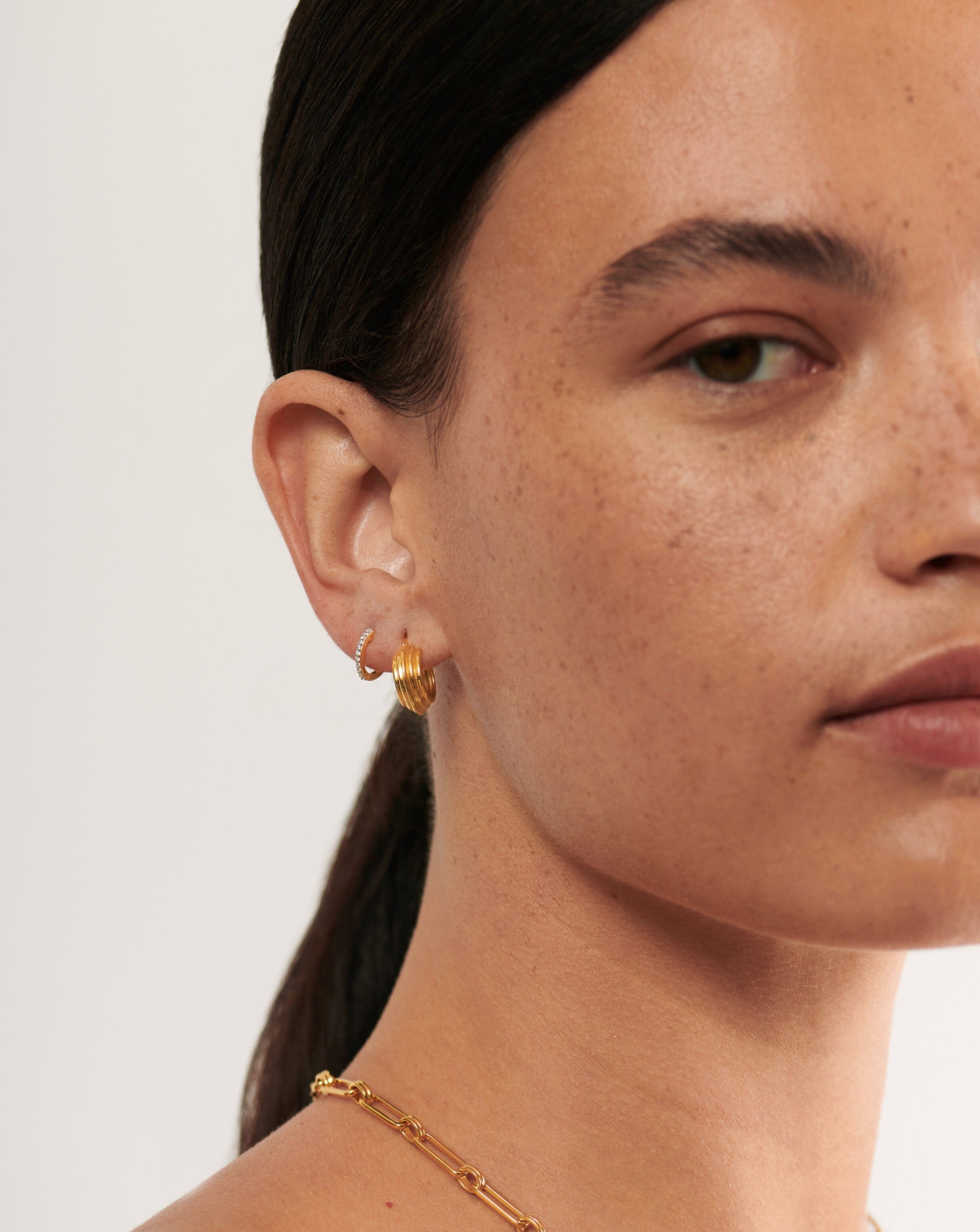 Missoma mini shop ridge hoops