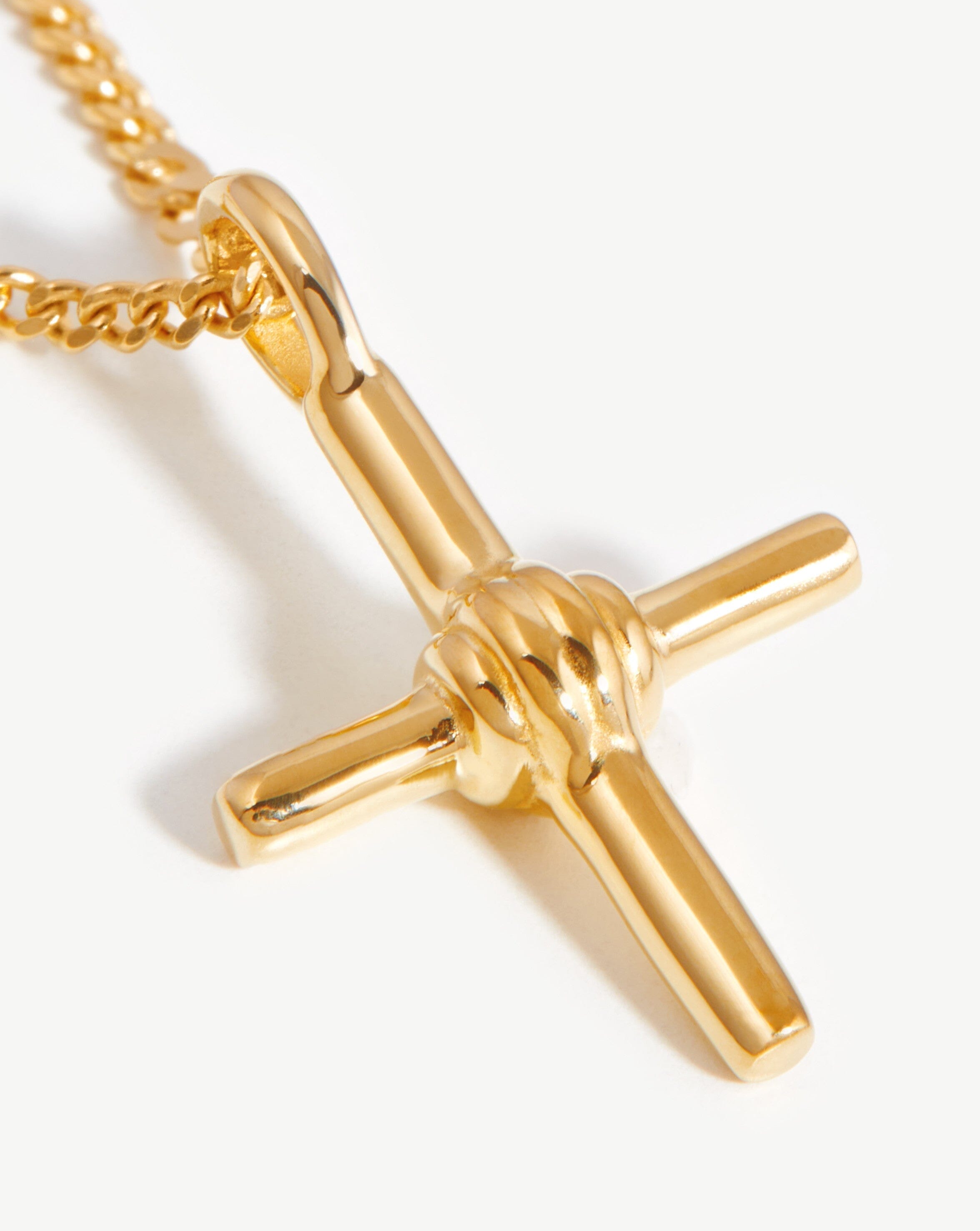 Lucy Williams Ridge Cross Necklace | 18ct Gold Plated Vermeil Necklaces Missoma 