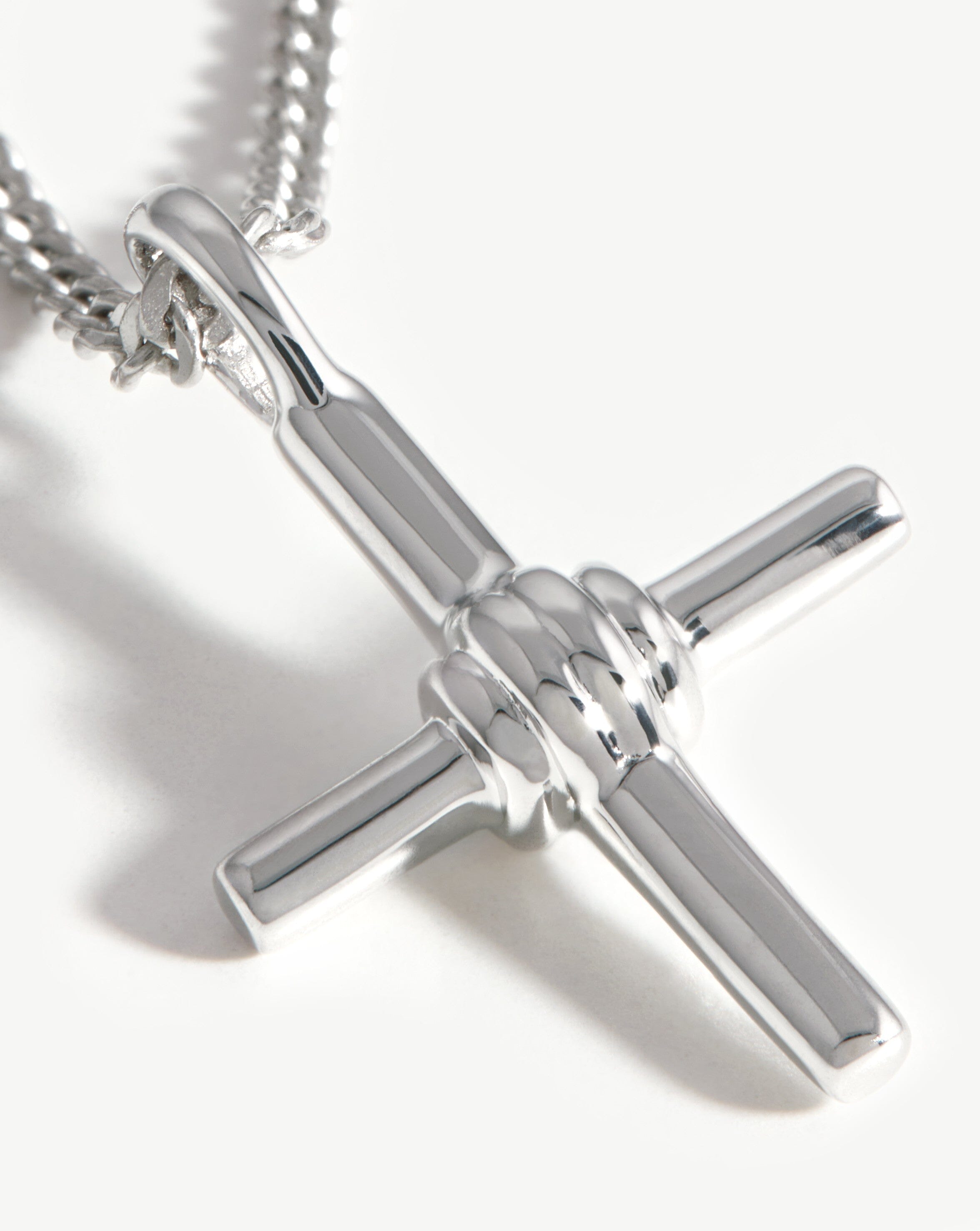 Lucy Williams Ridge Cross Necklace | Sterling Silver Necklaces Missoma Sterling Silver 