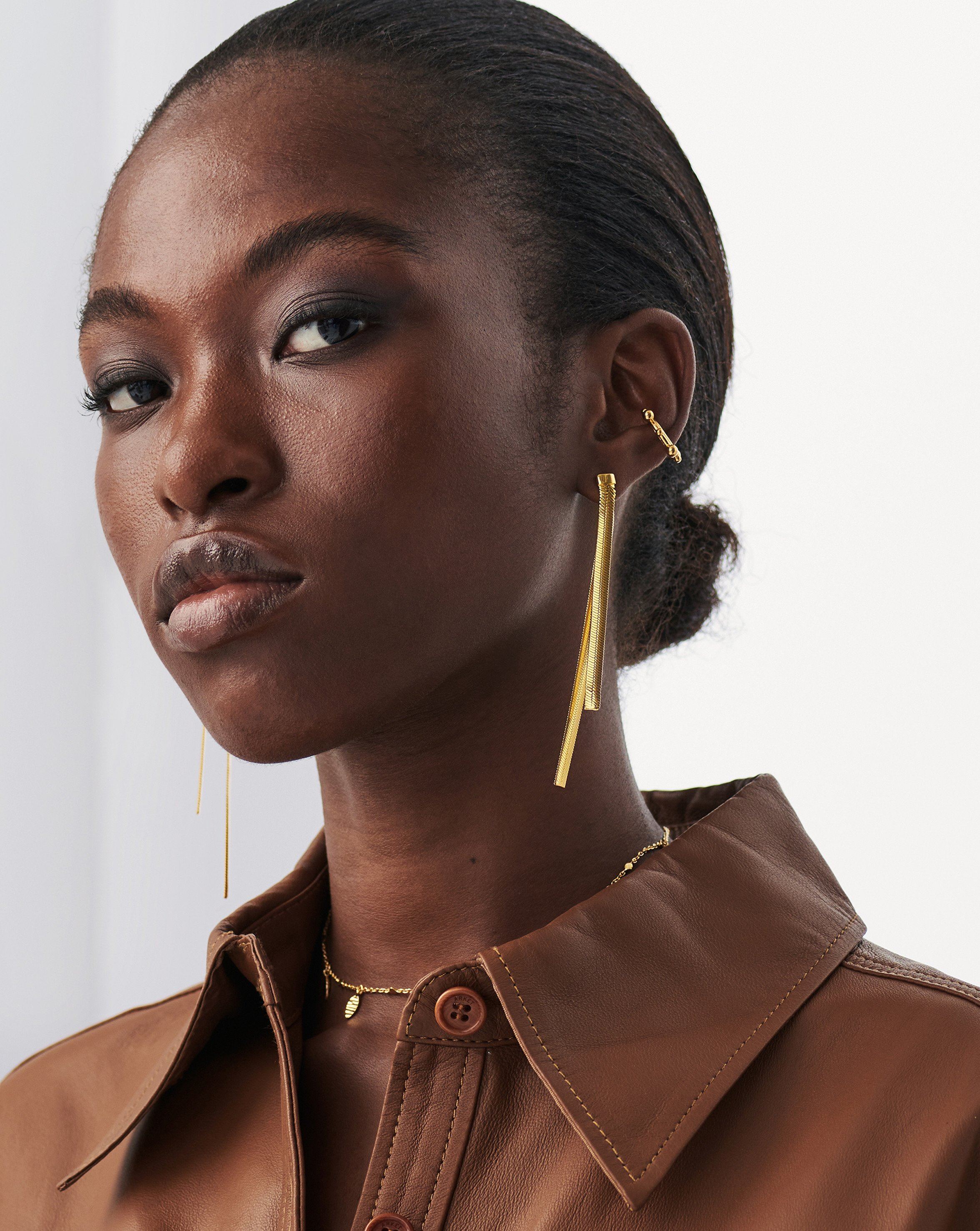 Lucy Williams Snake Chain Drop Earrings Earrings Missoma 