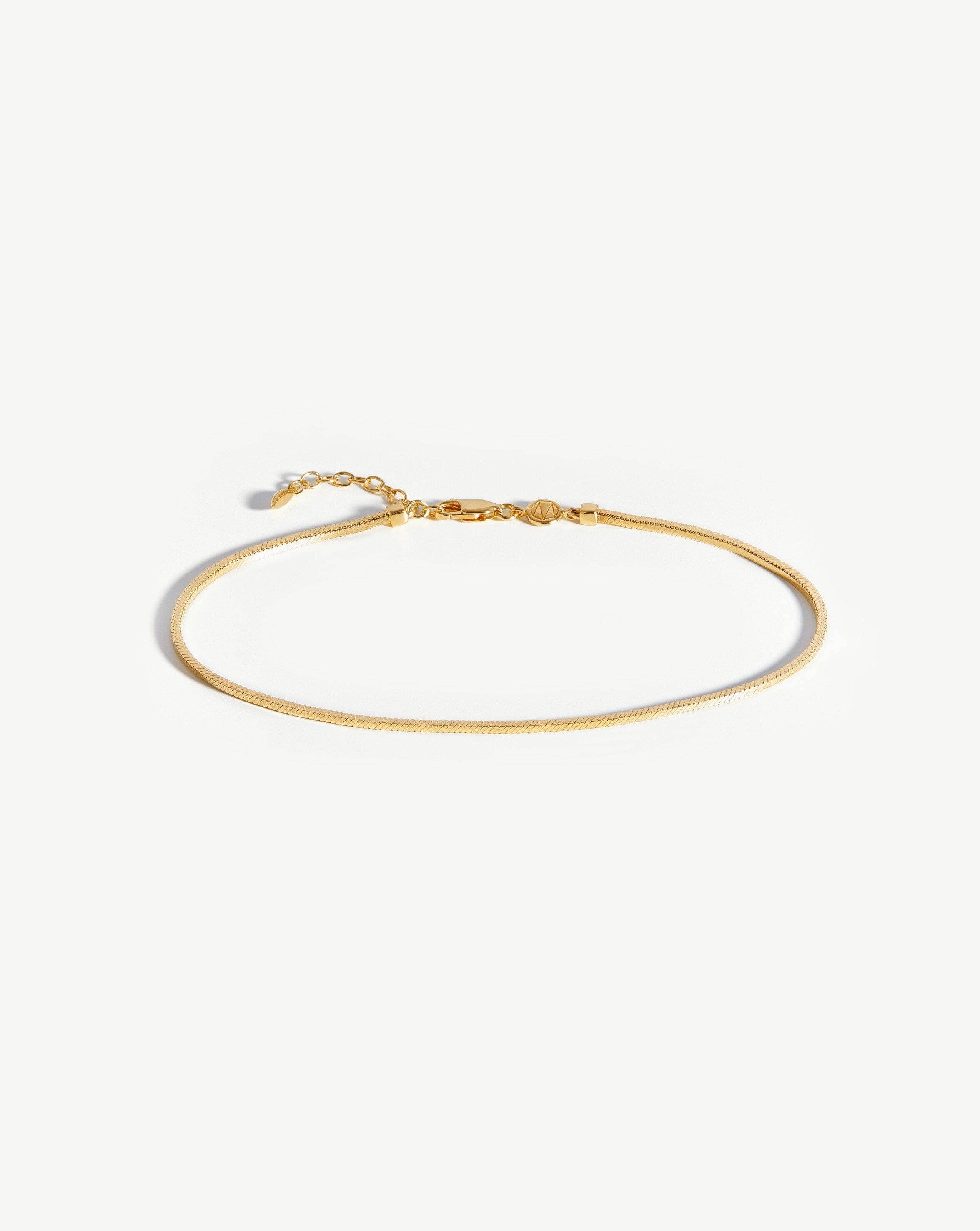 Lucy Williams Square Snake Chain Anklet Anklets Missoma 