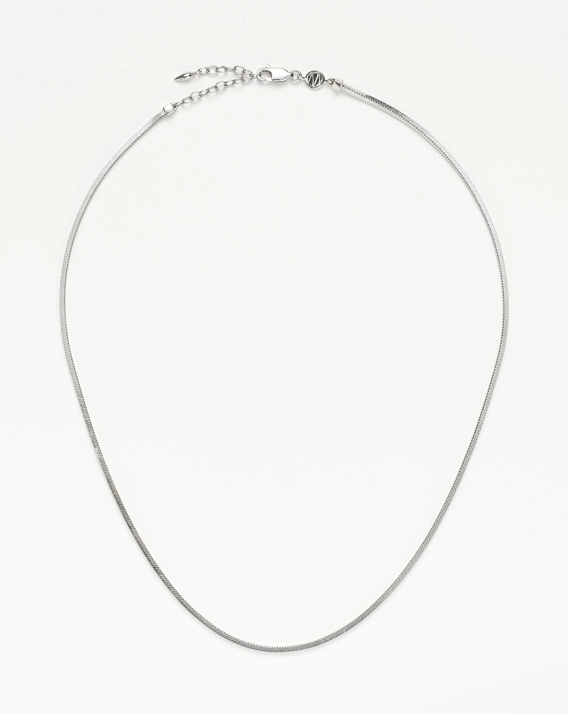Lucy Williams Short Square Snake Chain Necklace