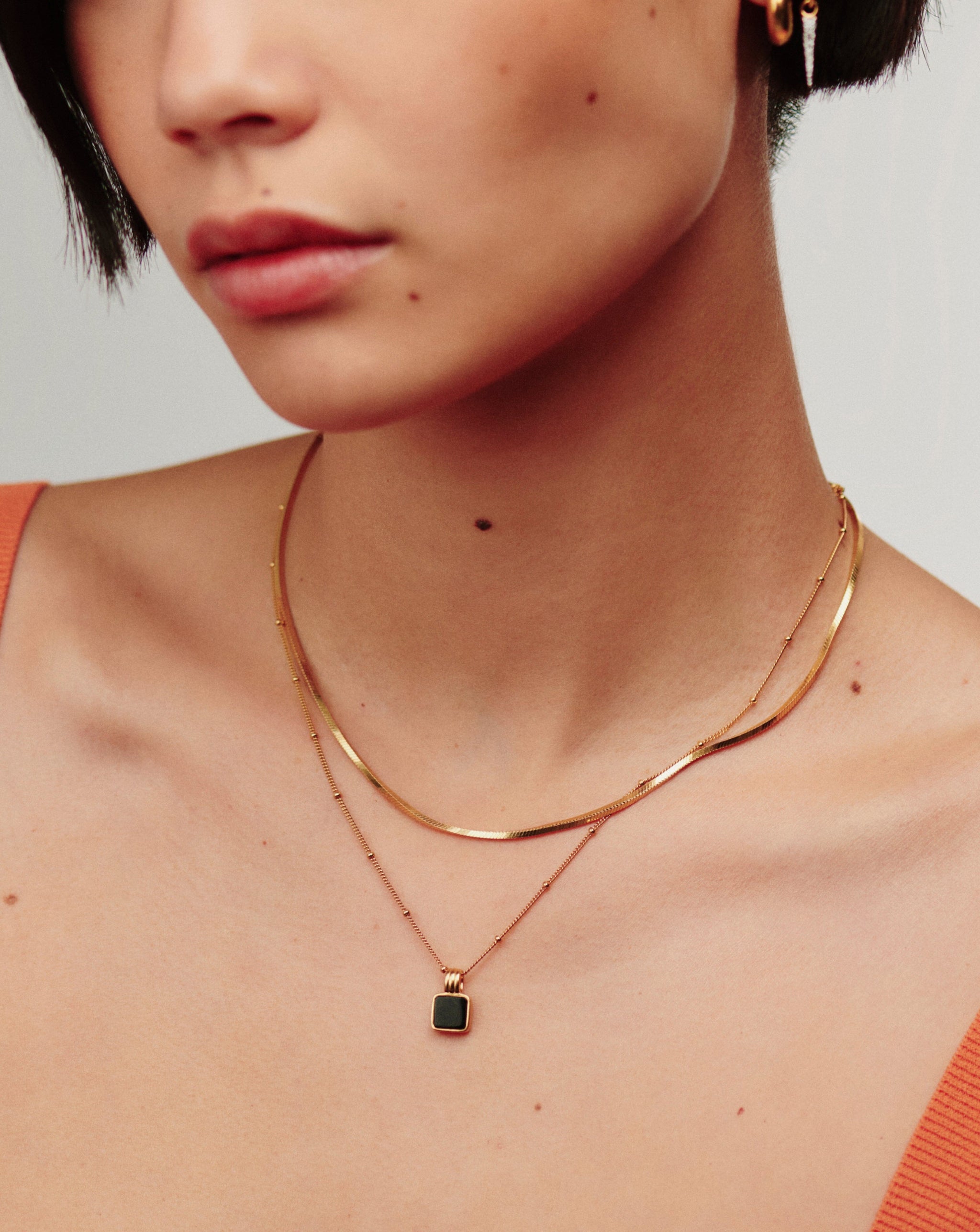 Lucy Williams Square Snake Chain Necklace Necklaces Missoma 
