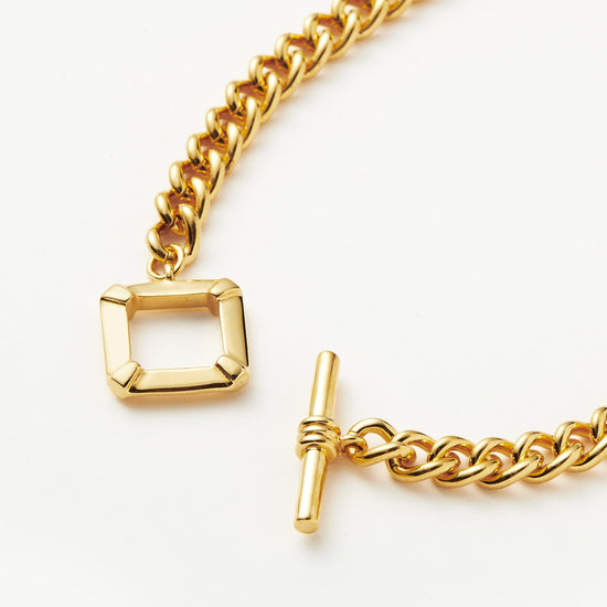 Lucy Williams T-Bar Chain Necklace | 18ct Gold Plated Necklaces Missoma 