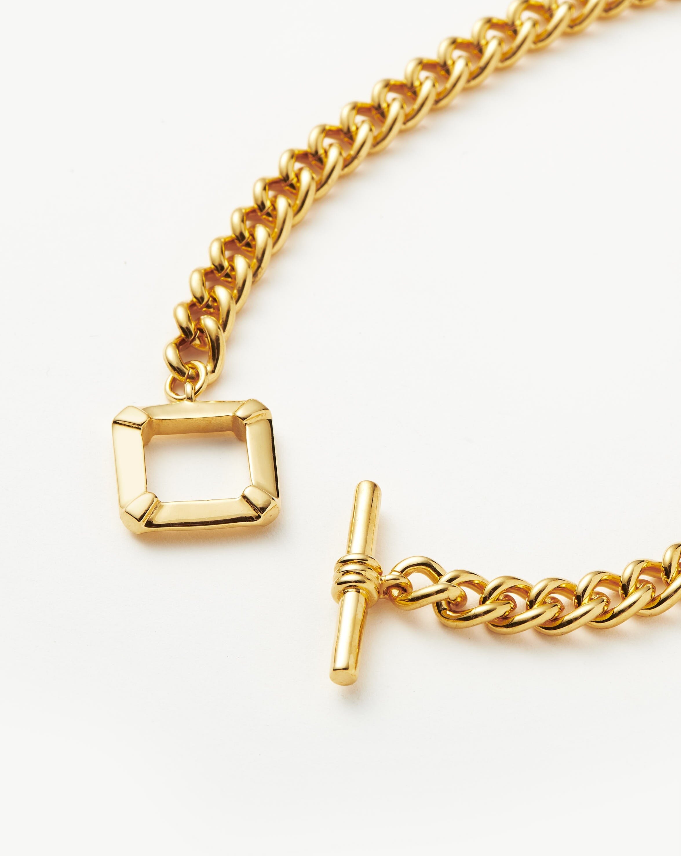 Lucy Williams T-Bar Chain Necklace | 18ct Gold Plated Necklaces Missoma 