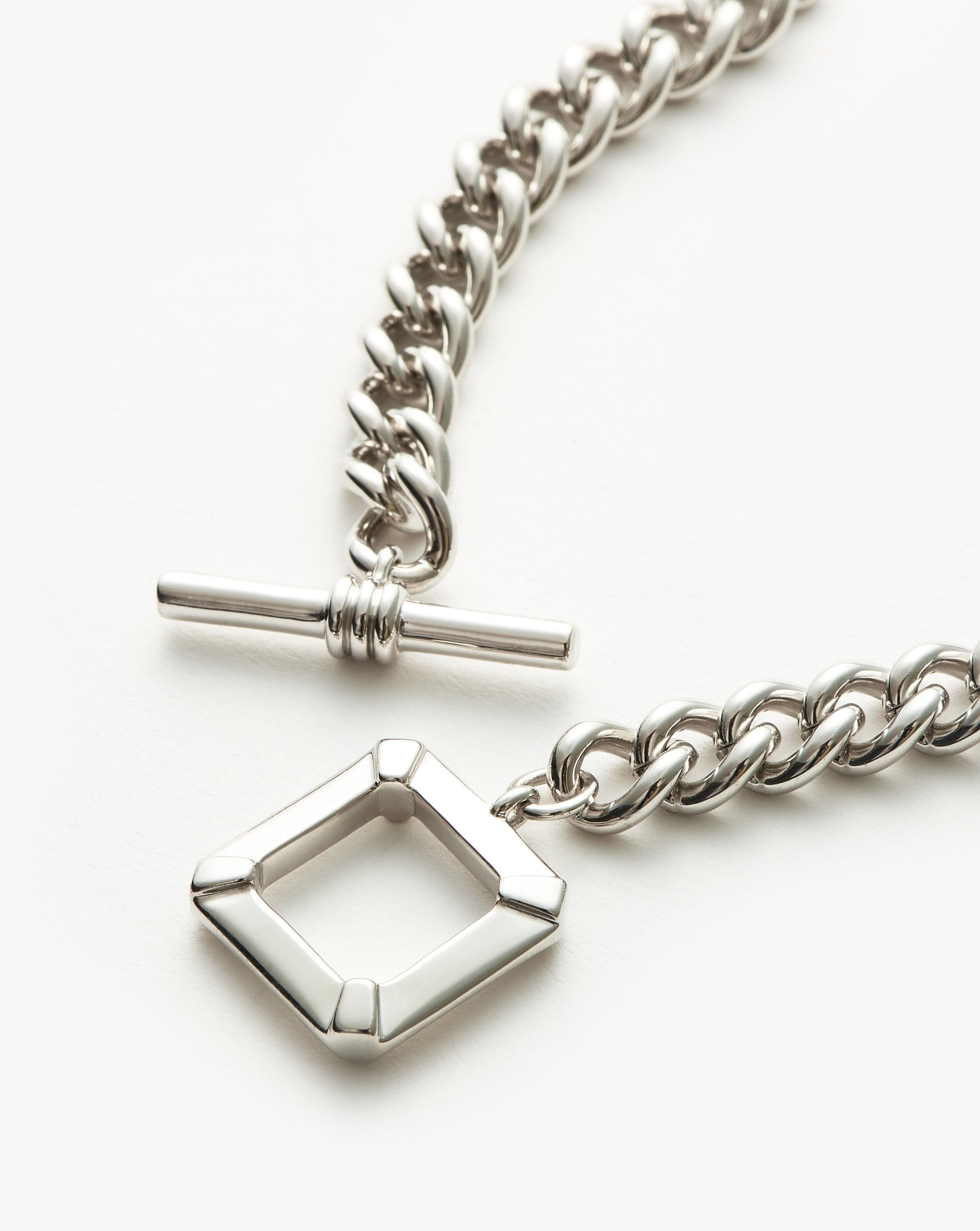 Lucy Williams T-Bar Chain Necklace | Silver Plated Necklaces Missoma 