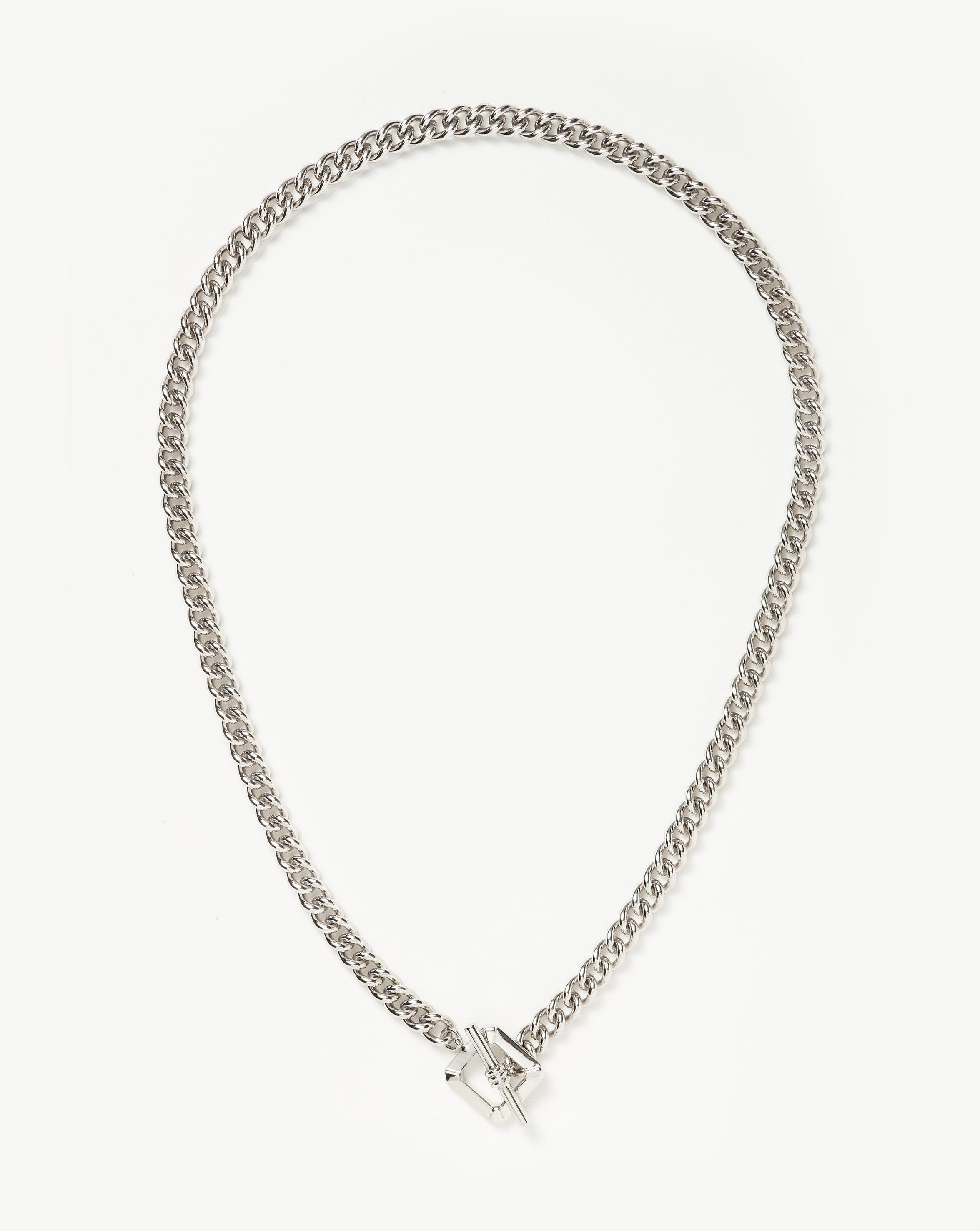 Lucy Williams T-Bar Chain Necklace | Silver Plated Necklaces Missoma 