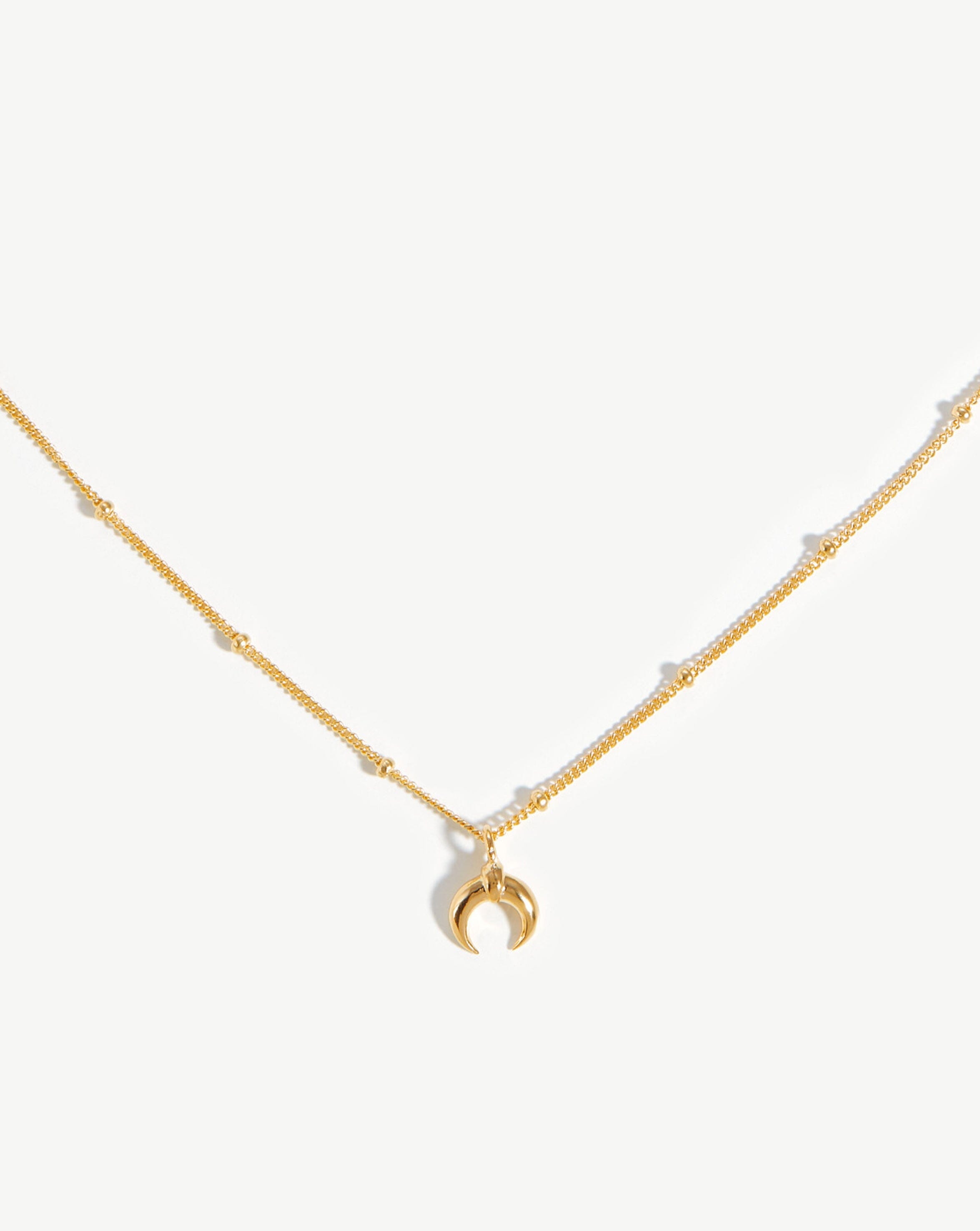 Lucy Williams Tiny Horn Choker | 18ct Gold Plated Vermeil Necklaces Missoma 