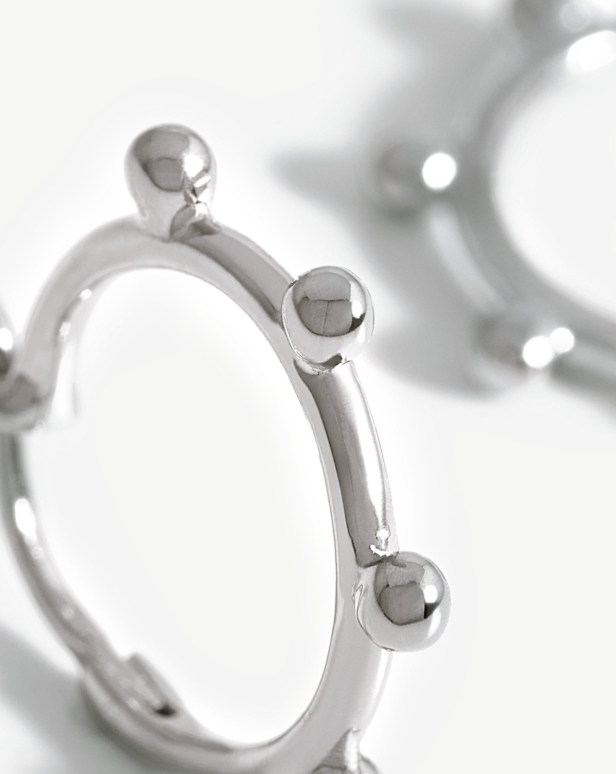 Lucy Williams Tiny Orb Hinged Hoop Earrings Earrings Missoma 