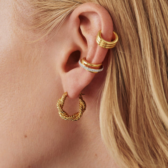 Marina Double Rope Hoop Earrings Earrings Missoma 