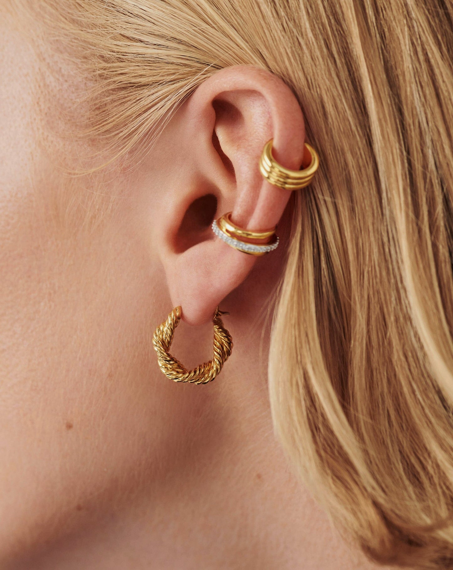 Marina Double Rope Hoop Earrings Earrings Missoma 