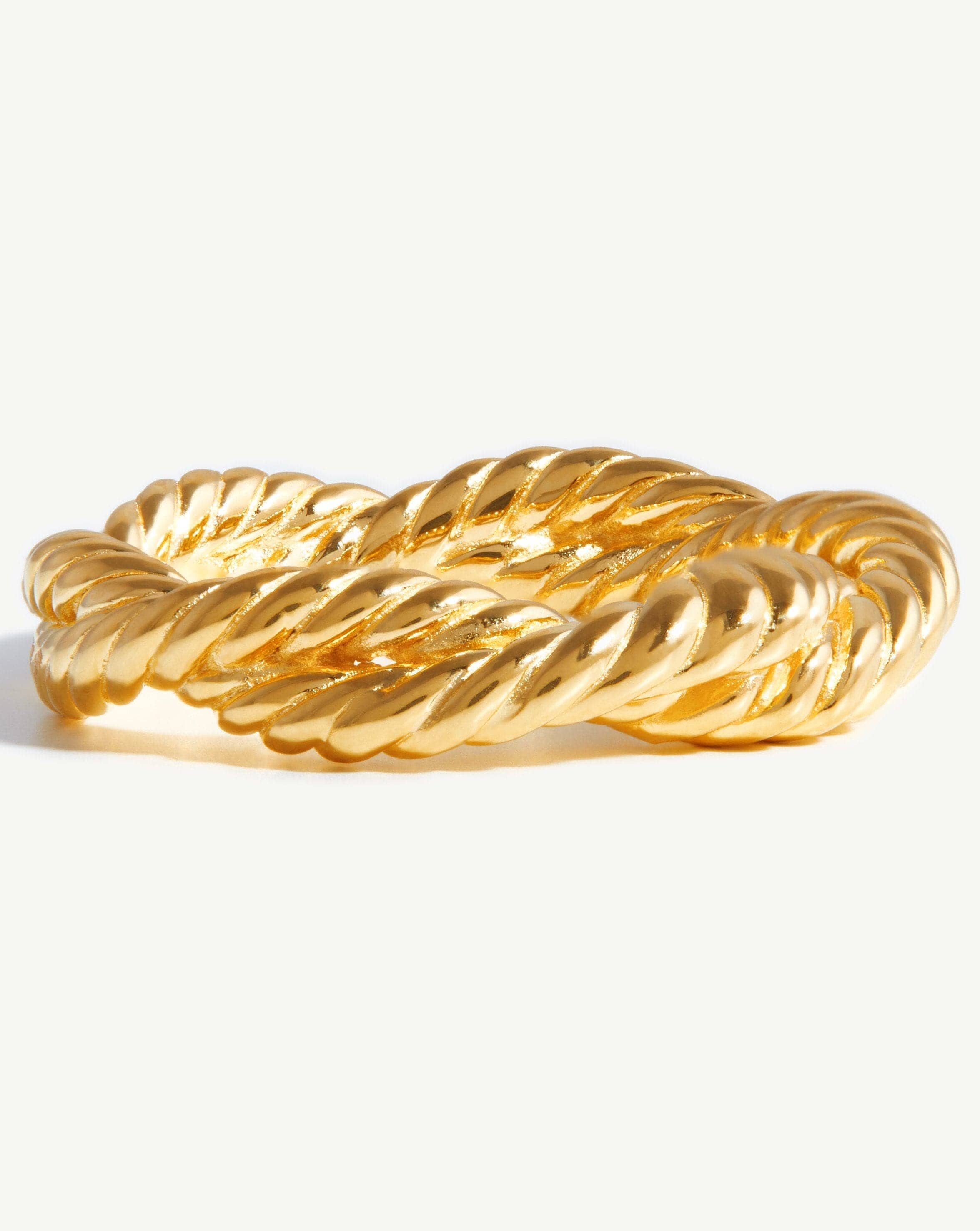 Marina Double Rope Ring | 18ct Gold Plated Vermeil Rings Missoma 