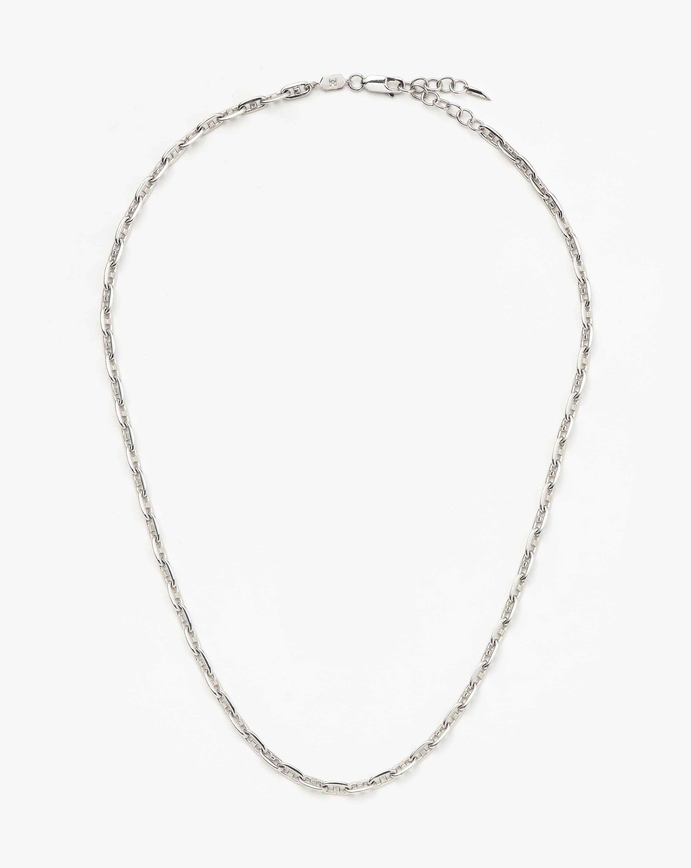Mariner Long Chain Necklace | Silver Plated Necklaces Missoma 