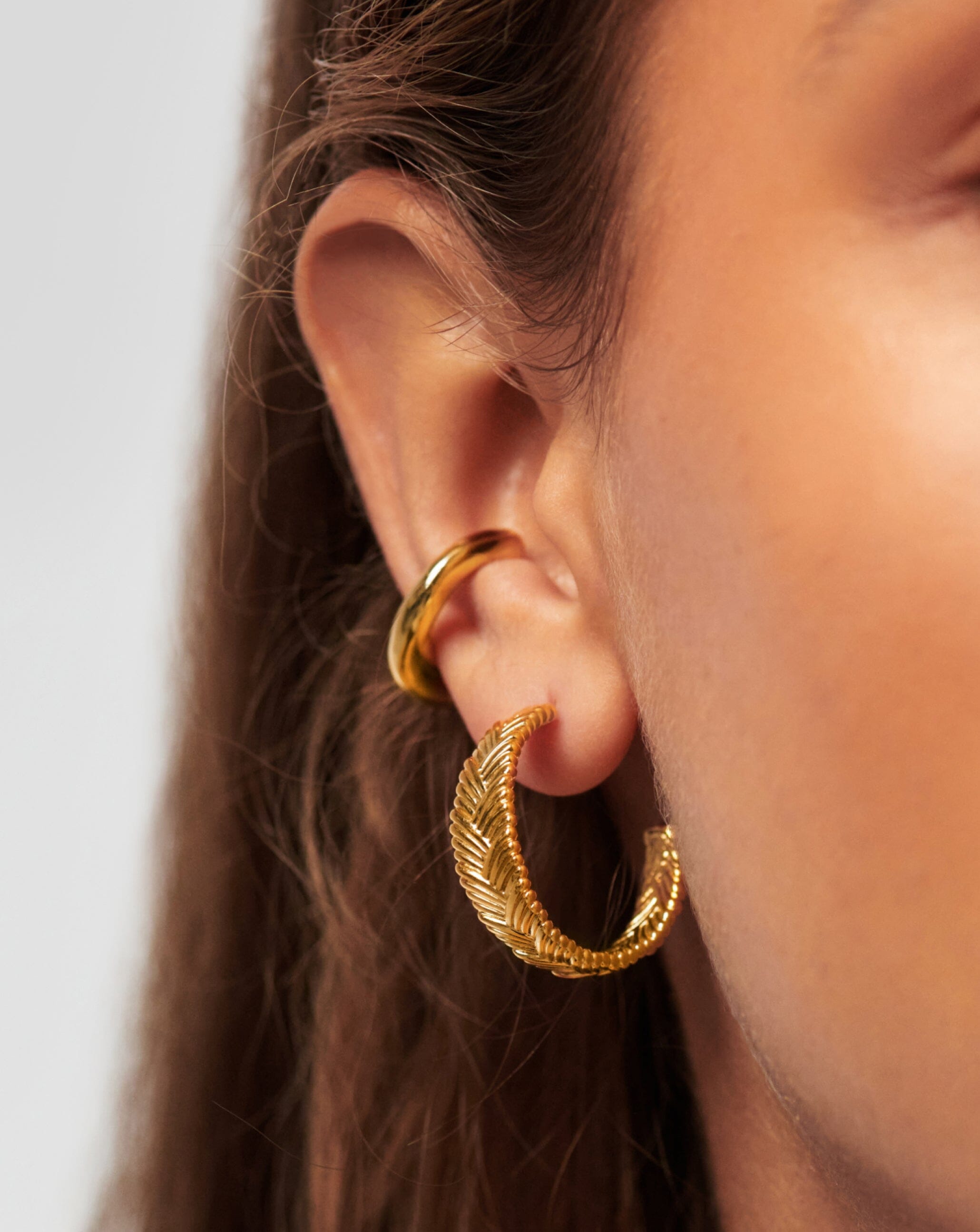 Medium Braid Hoop Earrings Earrings Missoma 