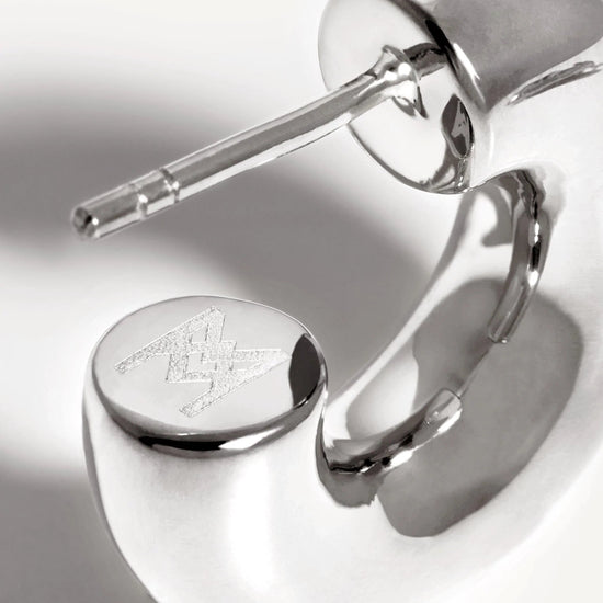 Medium Chubby Hoop Earrings | Silver Plated Earrings Missoma 