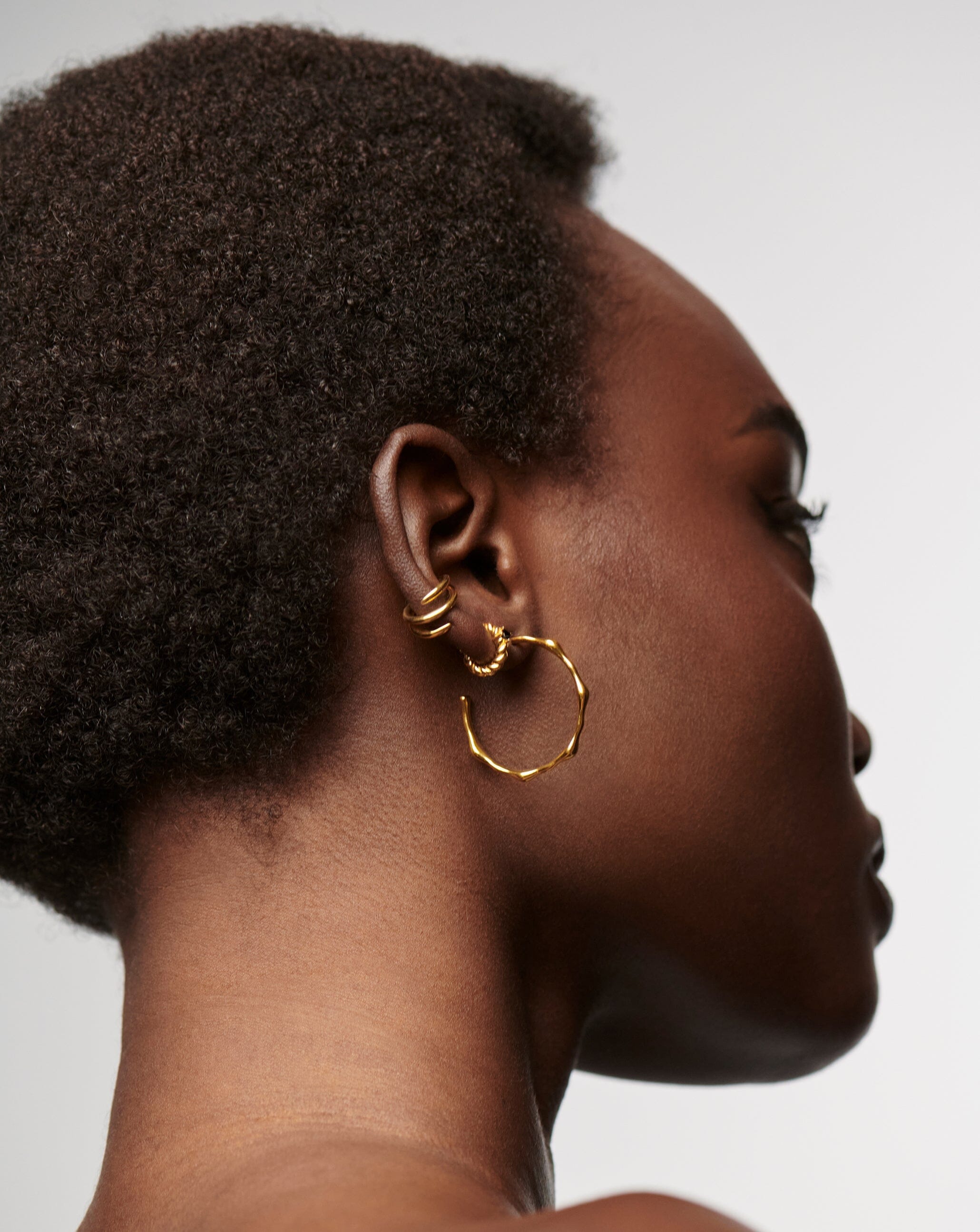 Rose Gold Plated Stainless Steel Hoop With Crystal Drop Earrings | Goldmark  (AU)
