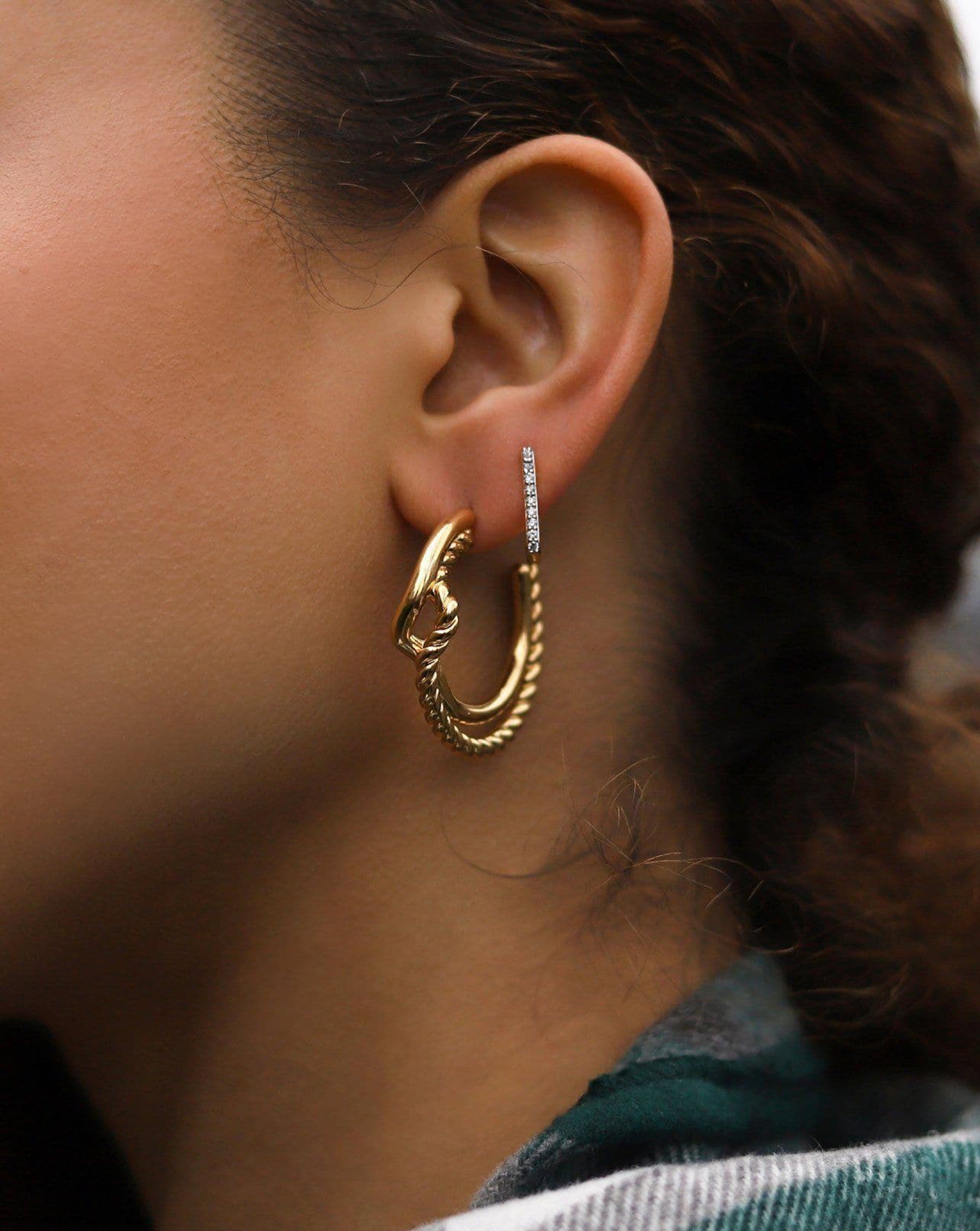 Medium Reel Twine Hoop Earrings Earrings Missoma 