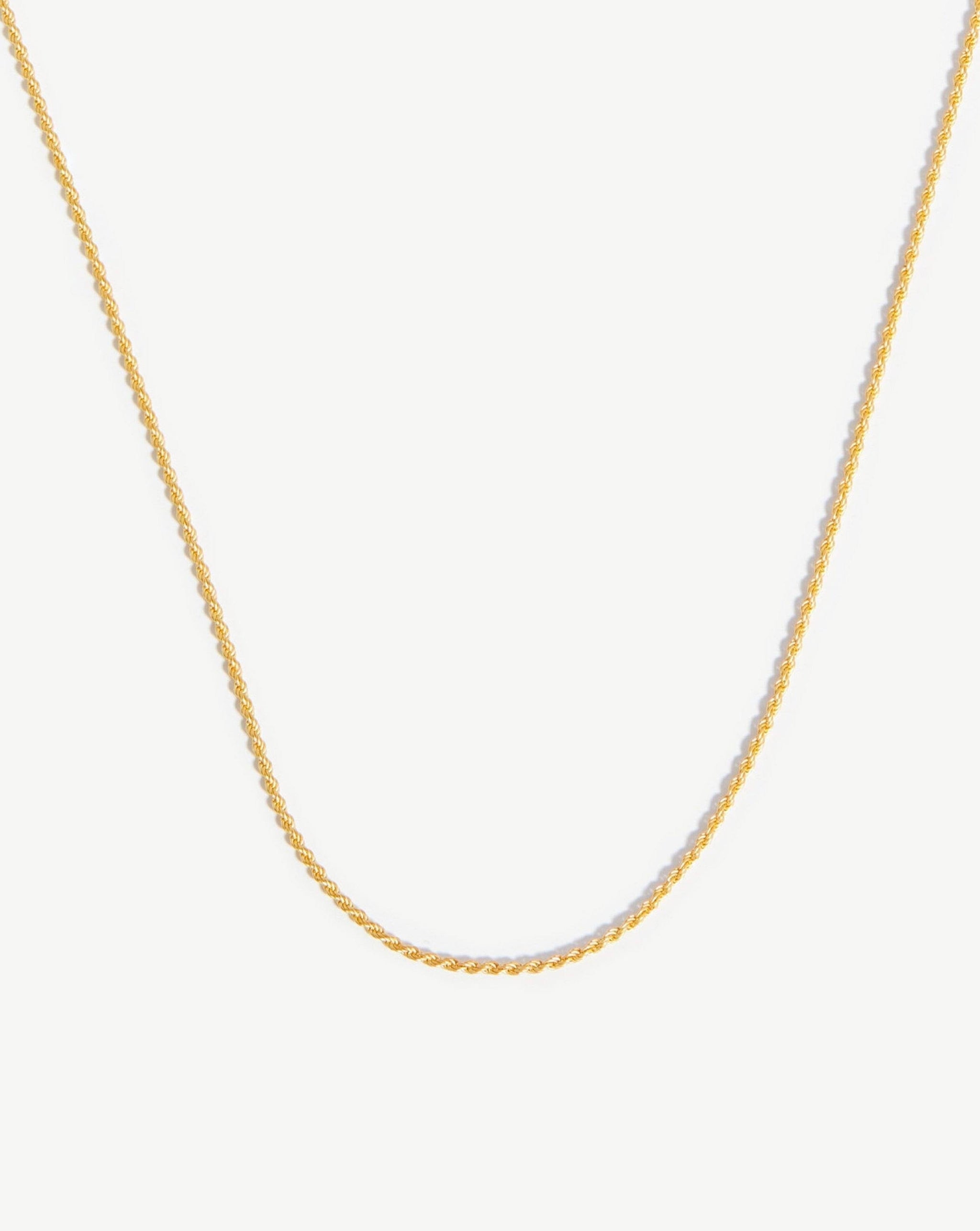 Medium Rope Chain Necklace | 18ct Gold Plated Vermeil Necklaces Missoma 