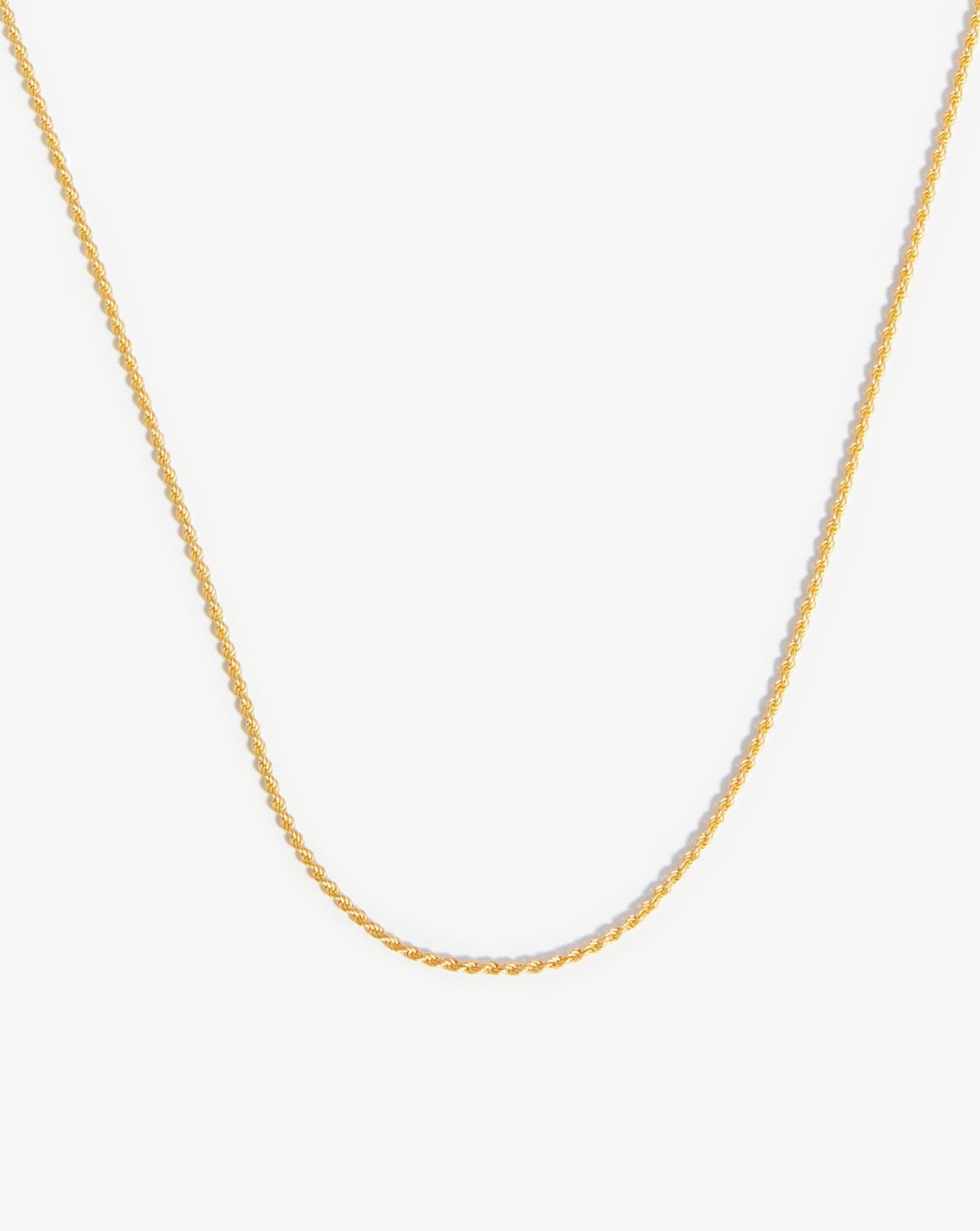 Medium Rope Chain Necklace | 18ct Gold Plated Vermeil Necklaces Missoma 