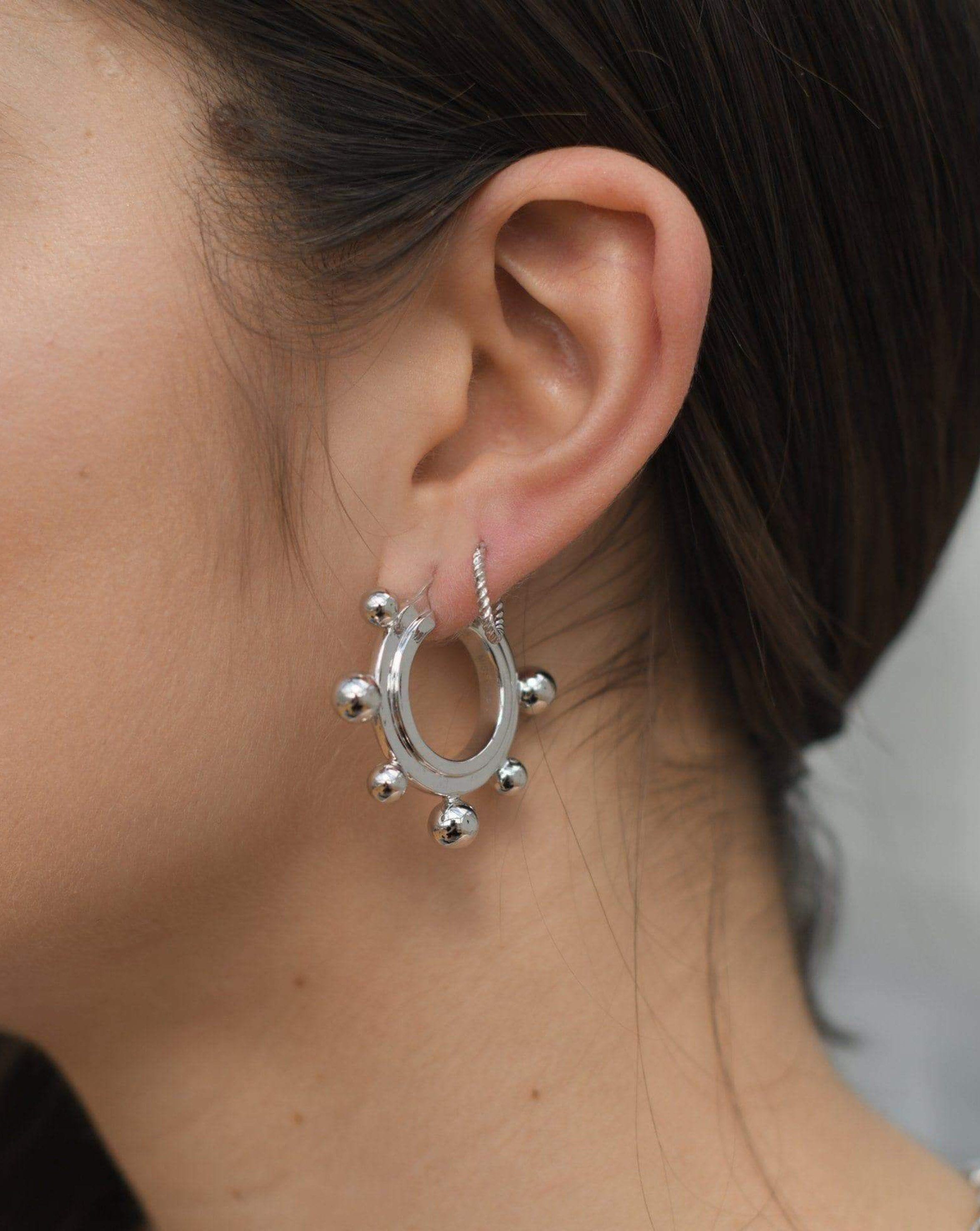 Medium Sphere Hoop Earrings Earrings Missoma 