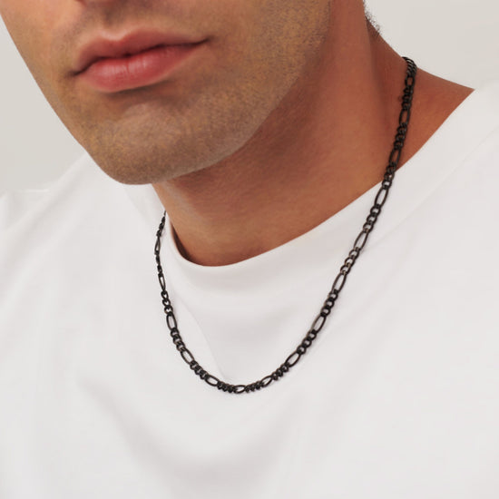 Men's Black Filia Chain Necklace | Sterling Silver Necklaces Missoma 