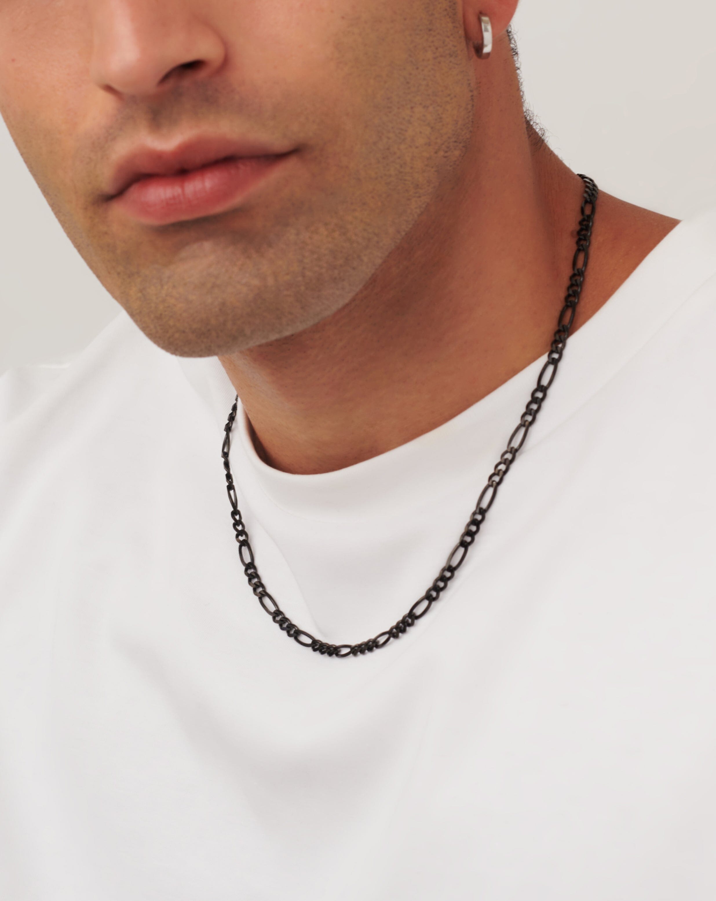 Men's Black Filia Chain Necklace | Sterling Silver Necklaces Missoma 