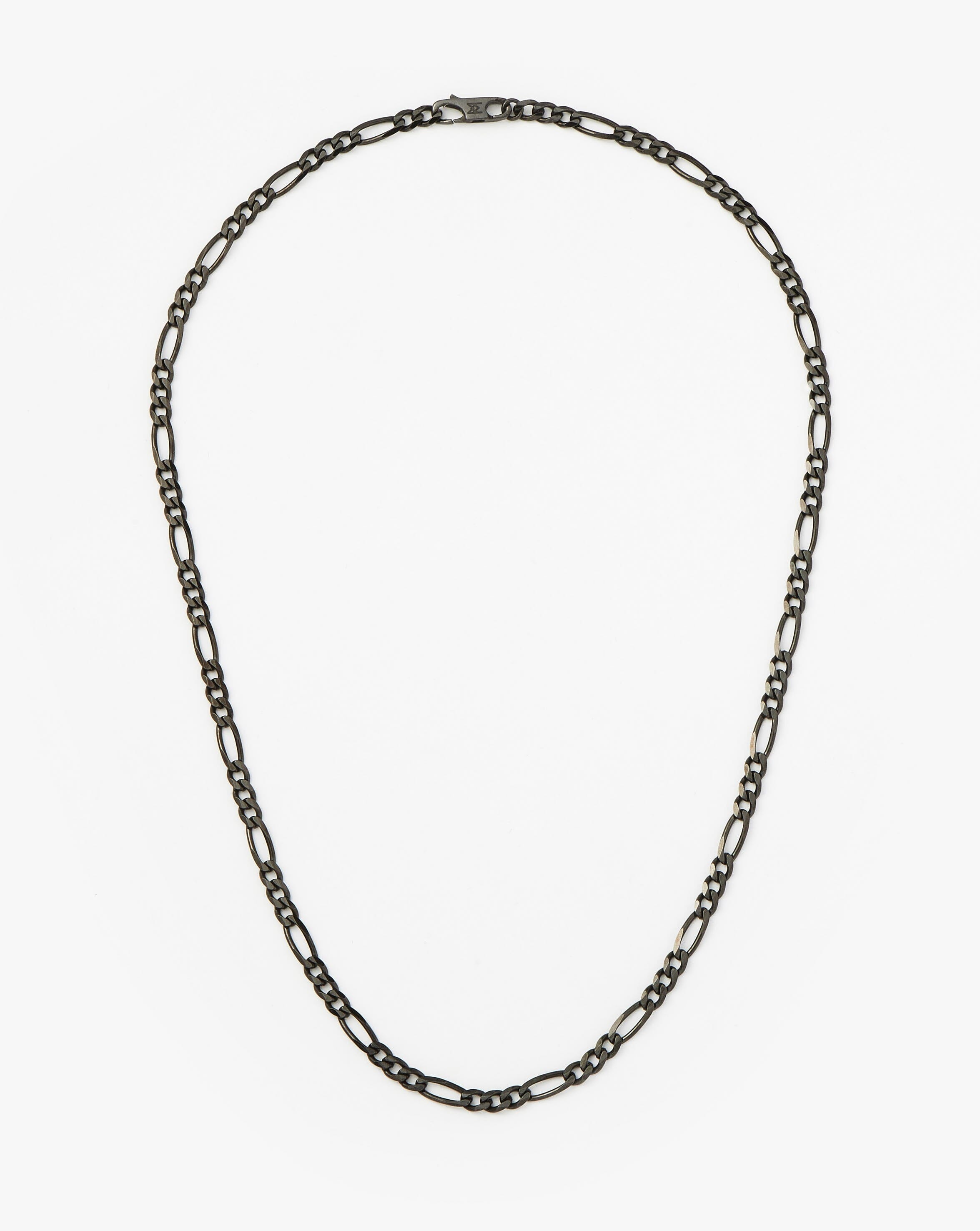 Men's Black Filia Chain Necklace | Sterling Silver Necklaces Missoma 