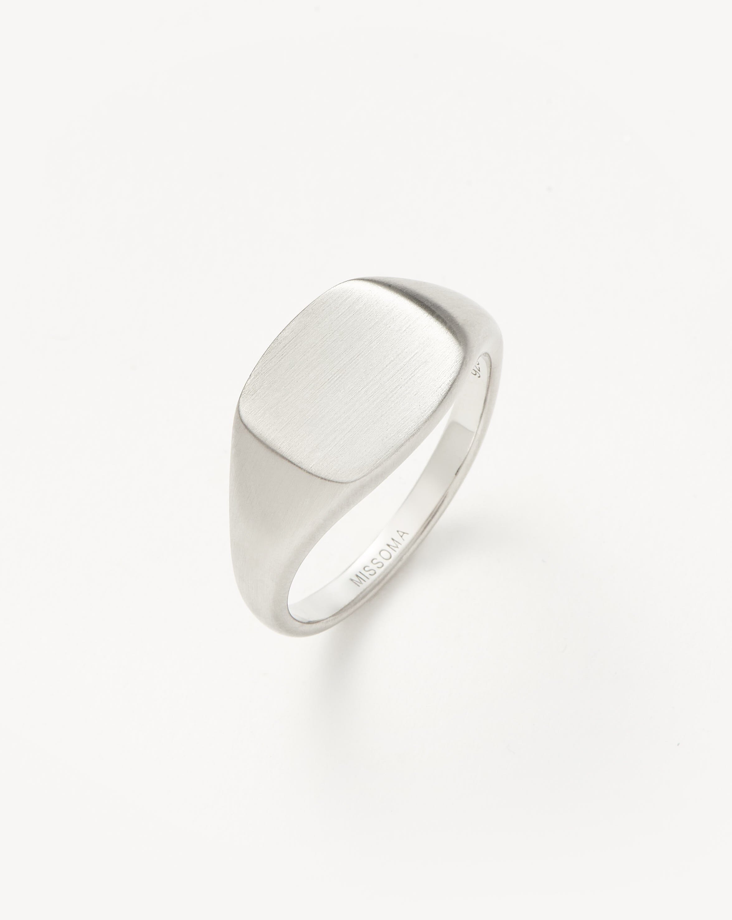 Mens Engravable Signet Ring | Sterling Silver Rings Missoma 