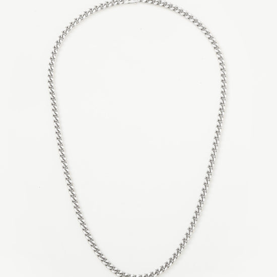 Men's Flat Curb Chain Necklace | Silver Plated Necklaces Missoma 