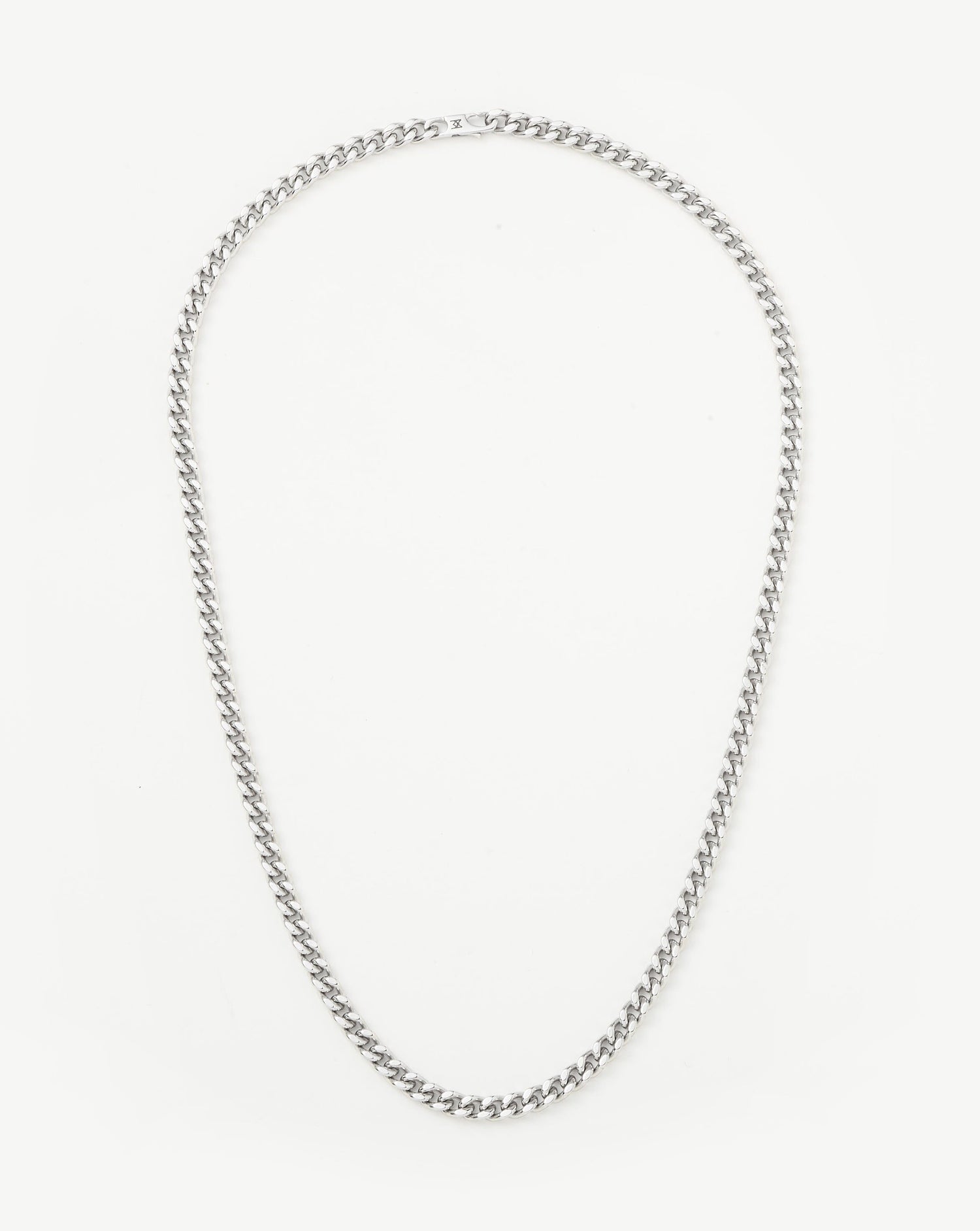 Men's Flat Curb Chain Necklace | Silver Plated Necklaces Missoma 