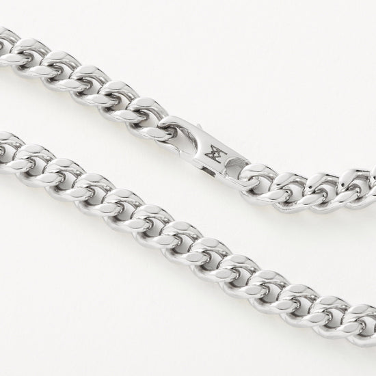 Men's Flat Curb Chain Necklace | Silver Plated Necklaces Missoma 