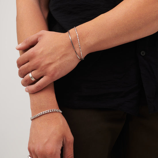 Men's Interlocking Link Chain Bracelet | Sterling Silver Bracelets Missoma 