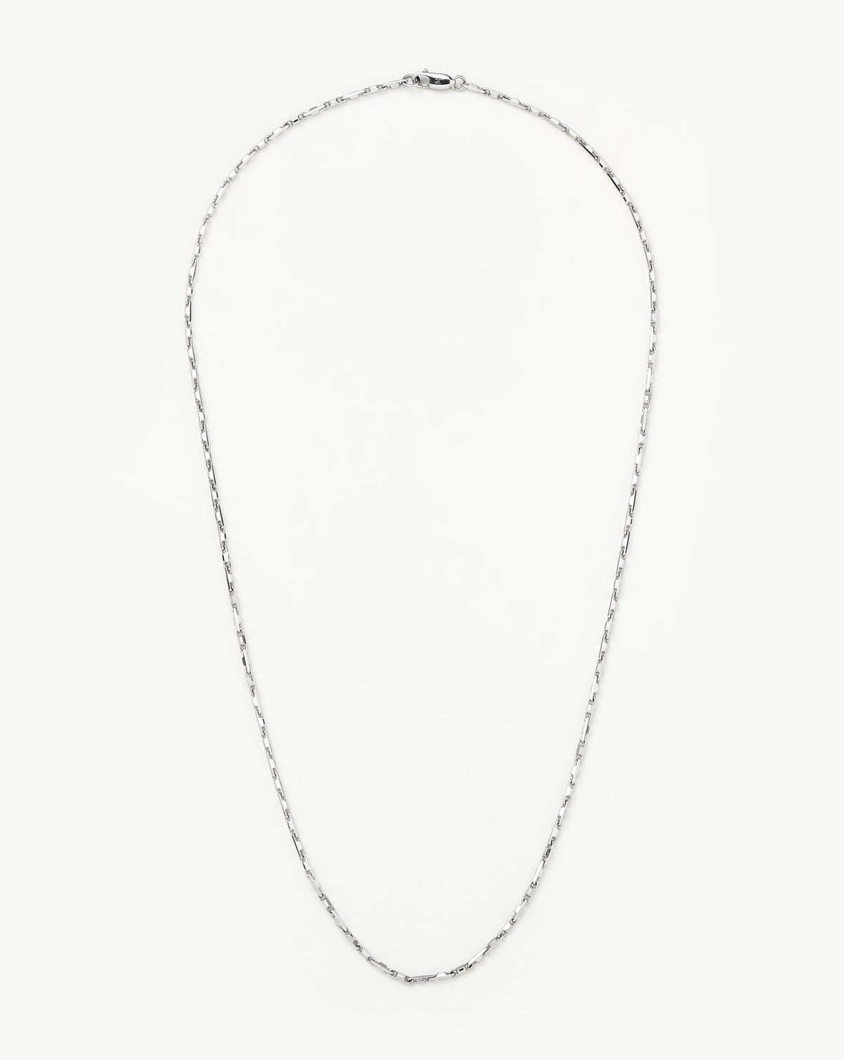 Interlocking Link Chain Necklace Sterling