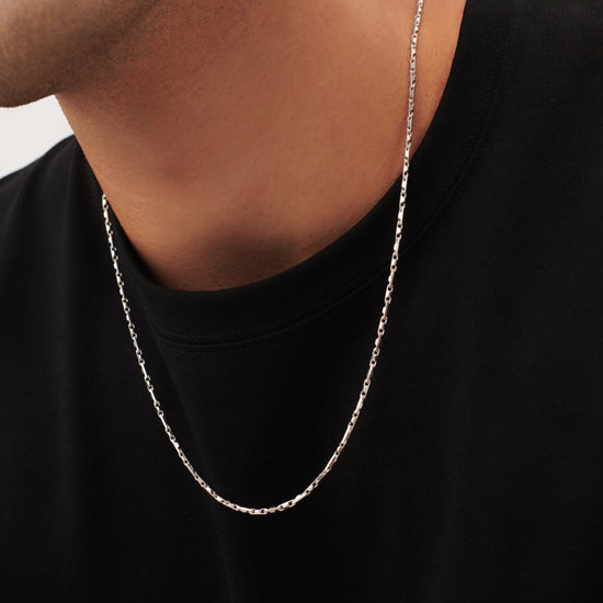 Men's Interlocking Link Chain Necklace | Sterling Silver Necklaces Missoma 