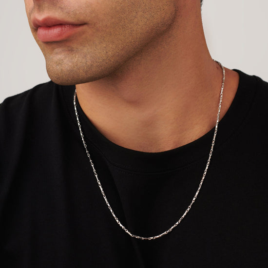 Men's Interlocking Link Chain Necklace | Sterling Silver Necklaces Missoma 