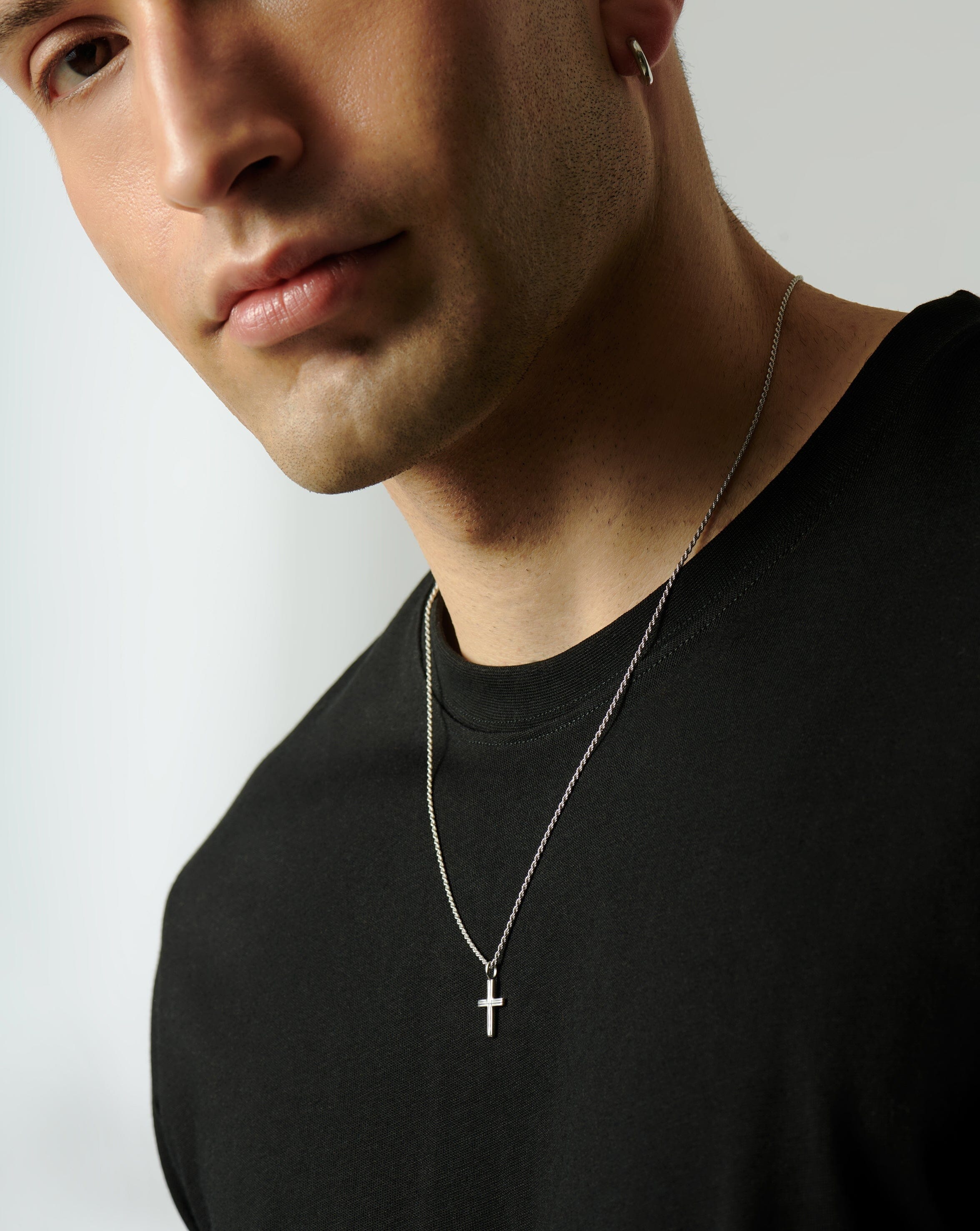Mens Lucy Williams Classic Cross Necklace Necklaces Missoma 