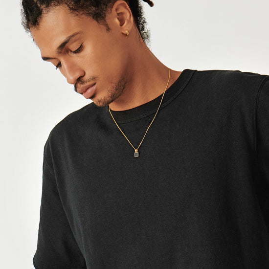 Mens Lucy Williams Square Black Onyx Pendant Necklace Necklaces Missoma 