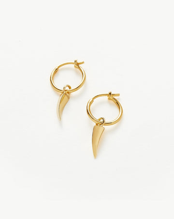 Mini Claw Charm Hoop Earrings Earrings Missoma 