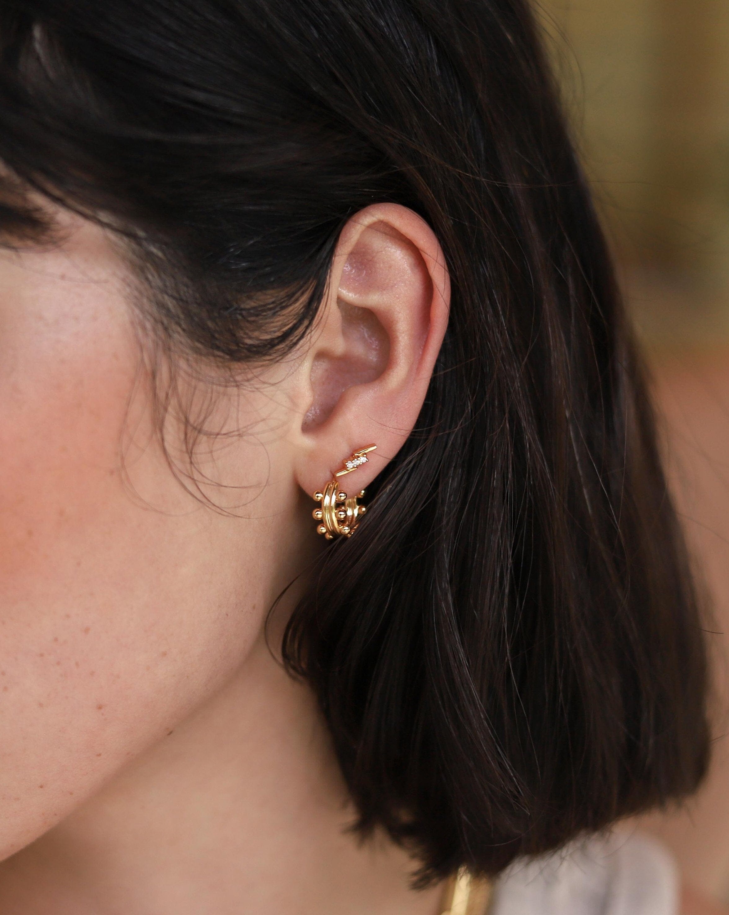 Mini Double Beaded Hoop Earrings Earrings Missoma 